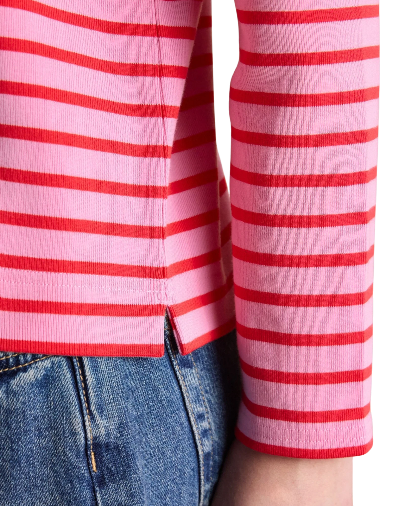 Harbour Top - Pink/Red Stripe