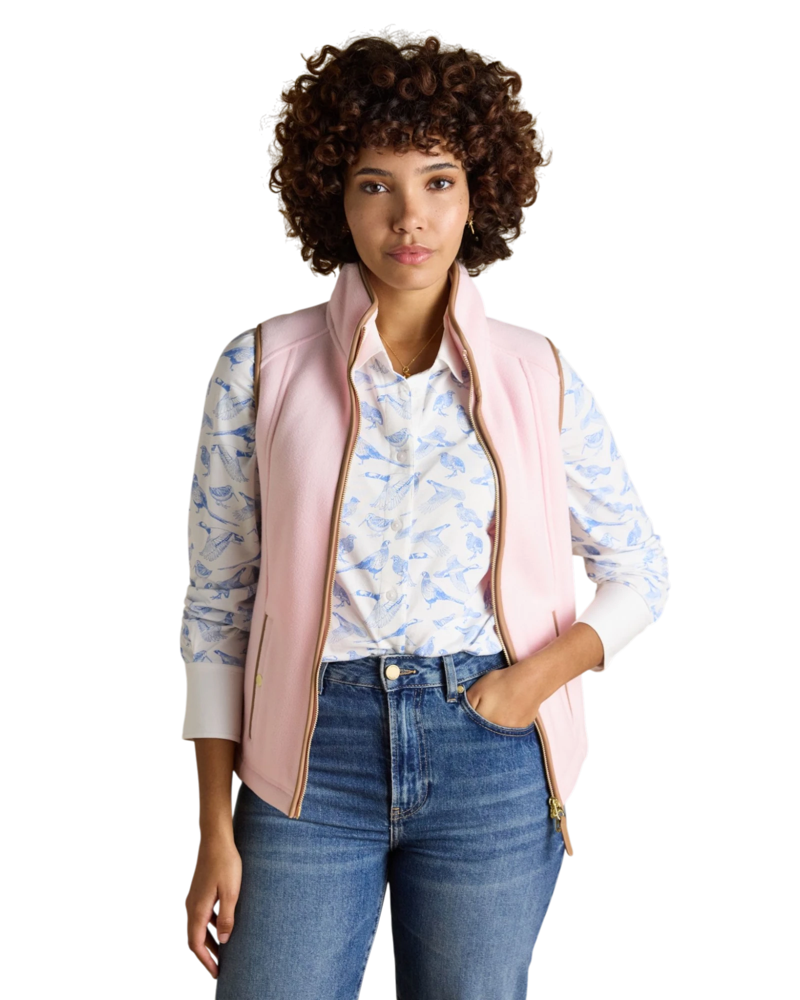 Heritage Gilet - Light Pink