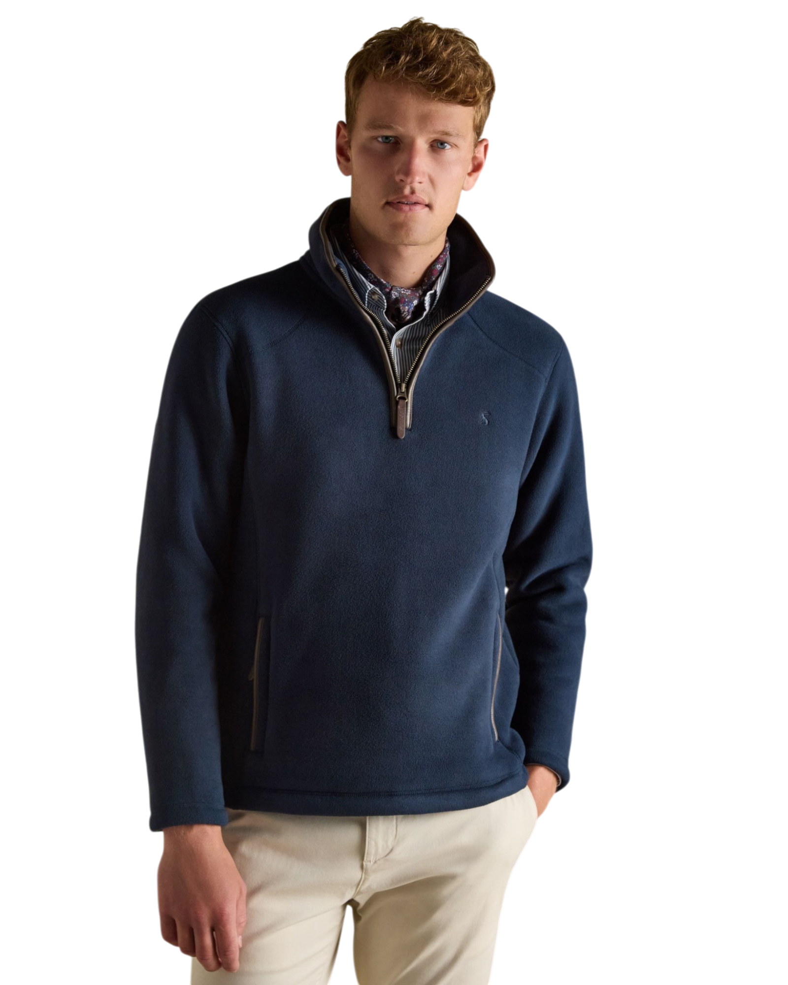 Heritage Quarter Zip Fleece - Navy
