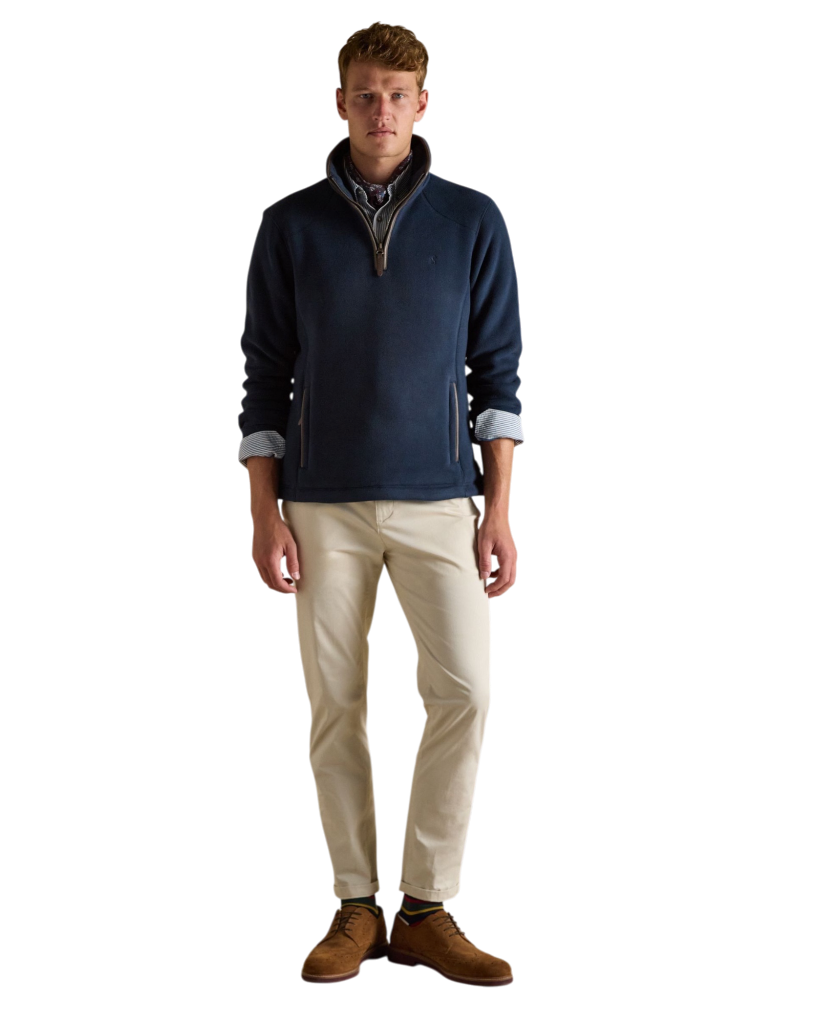 Heritage Quarter Zip Fleece - Navy