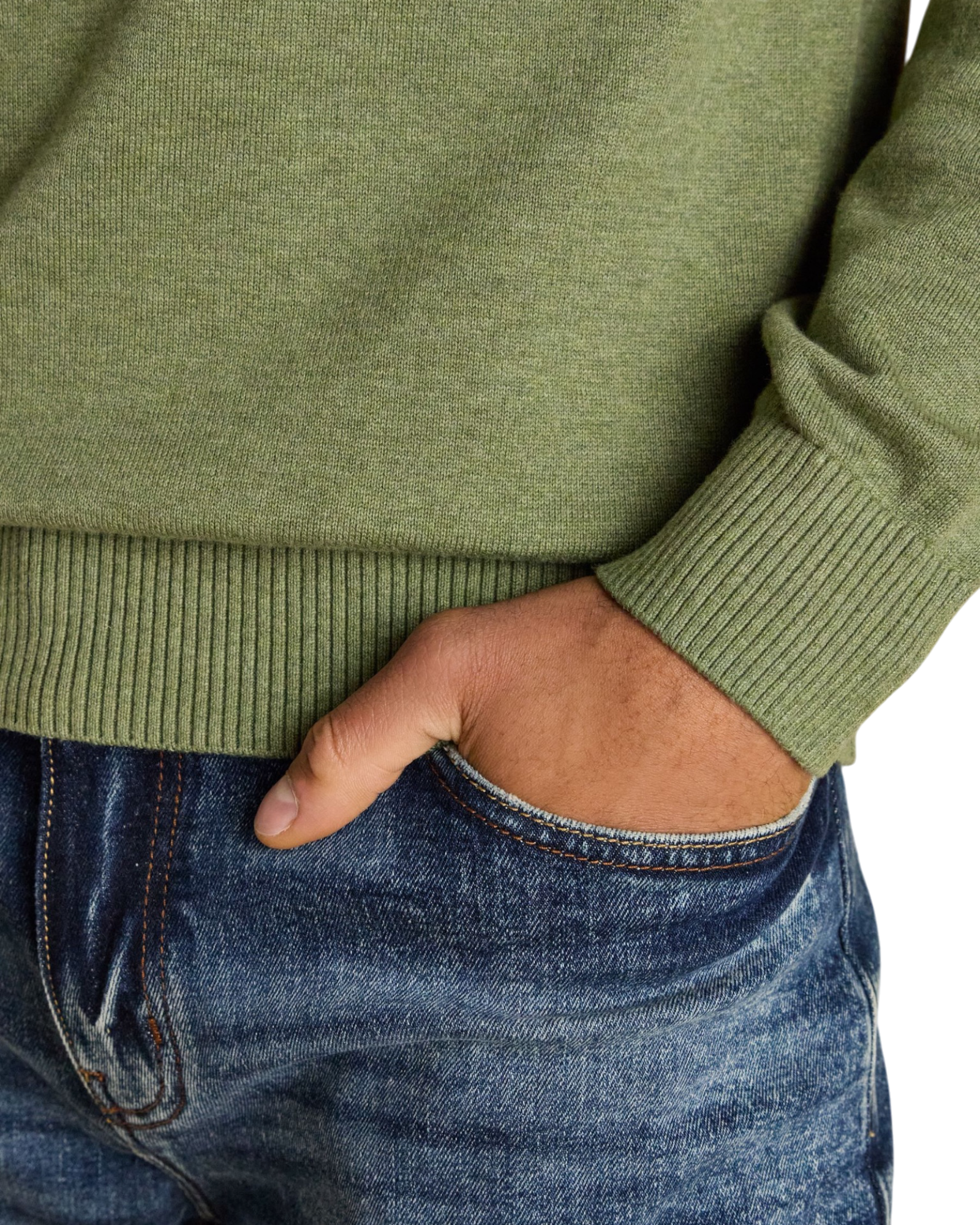 Hillside Jumper - Khaki Green
