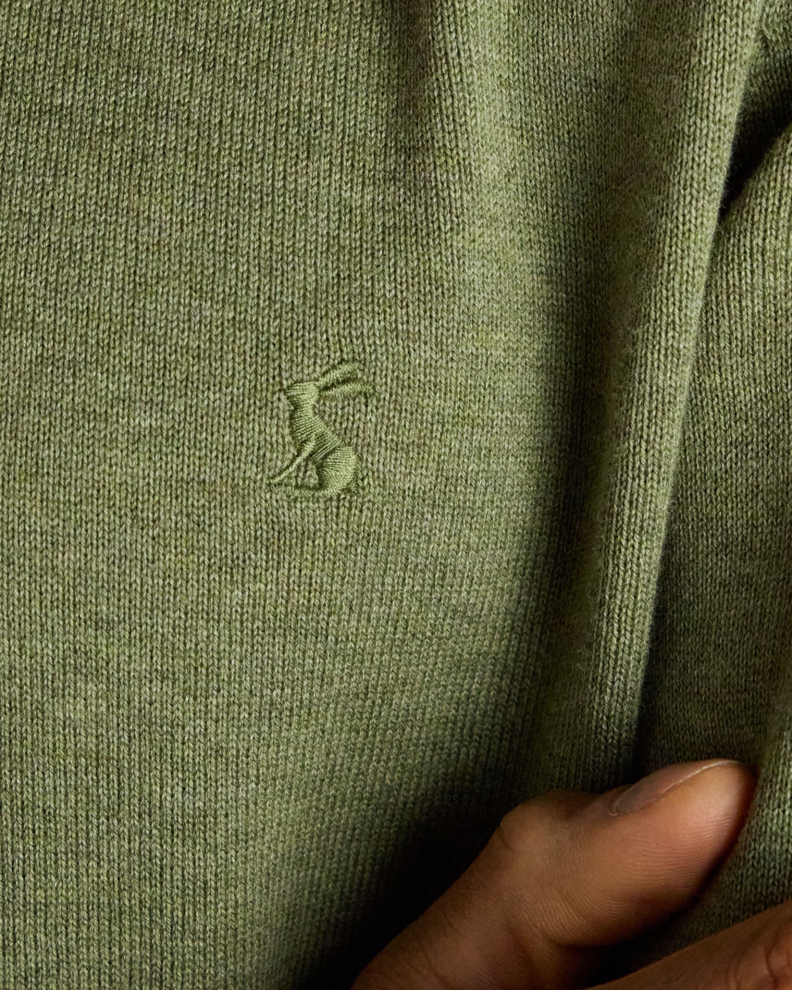 Hillside Jumper - Khaki Green