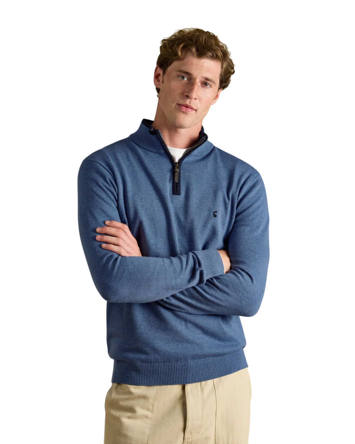 Hillside 1/4 Zip Jumper - Blue