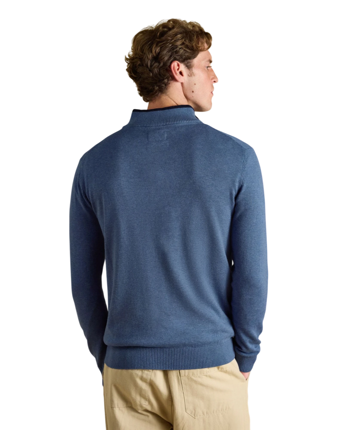 Hillside 1/4 Zip Jumper - Blue