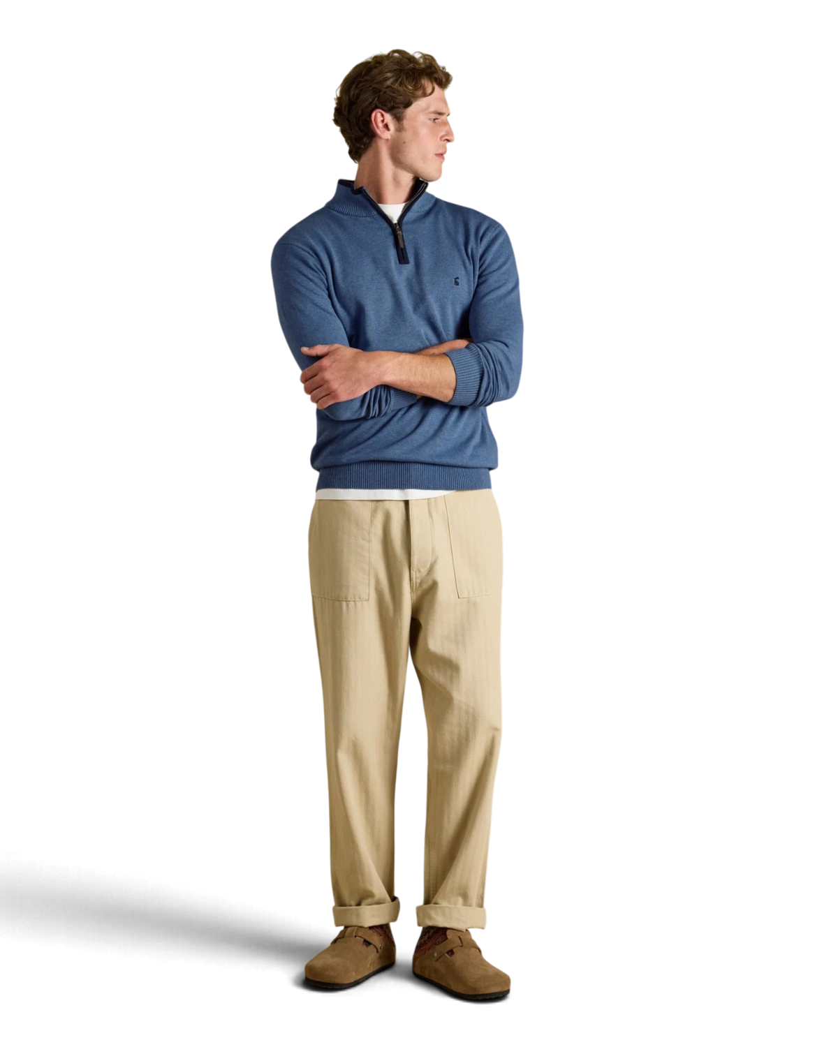 Hillside 1/4 Zip Jumper - Blue