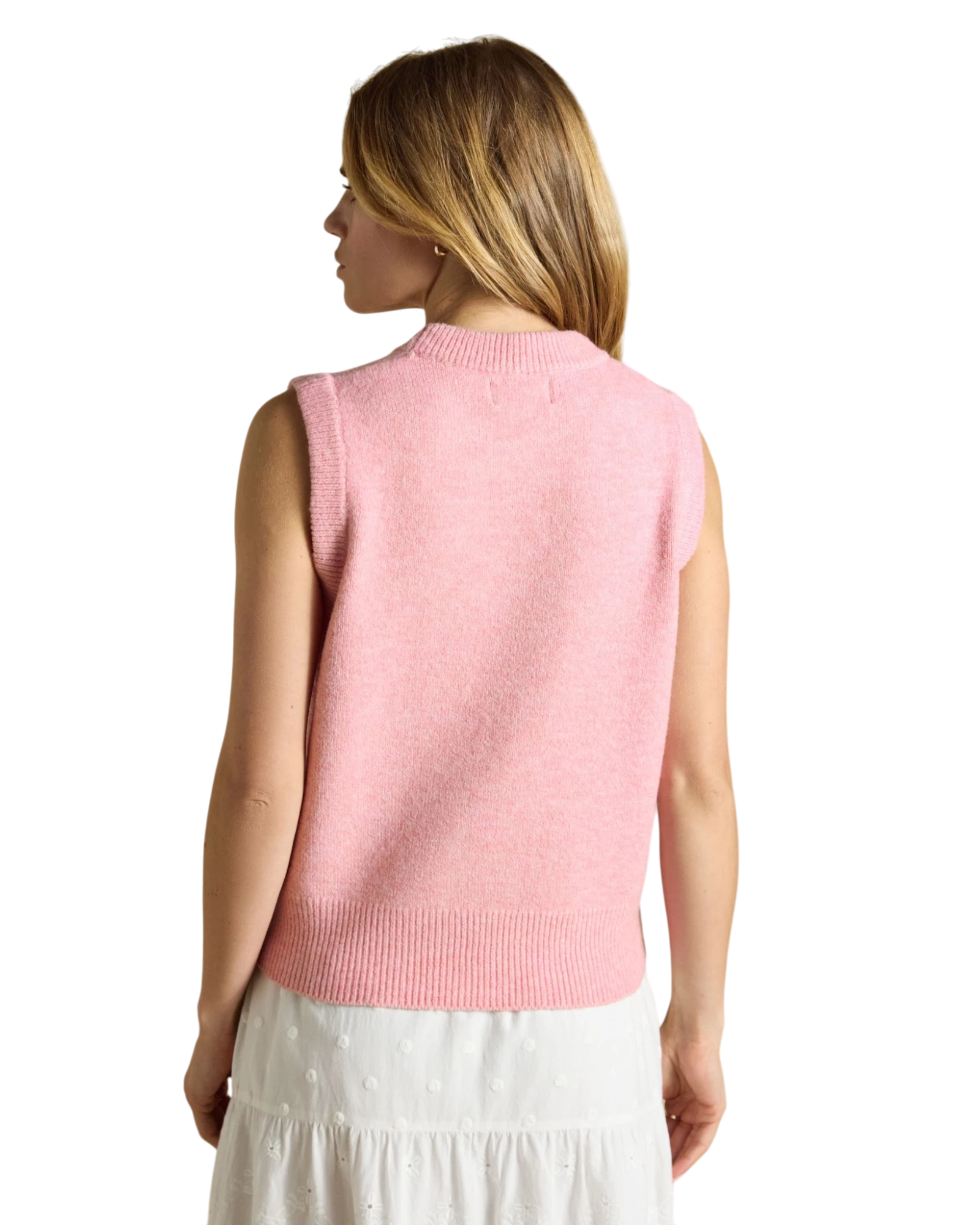 Holly Vest - Pale Pink