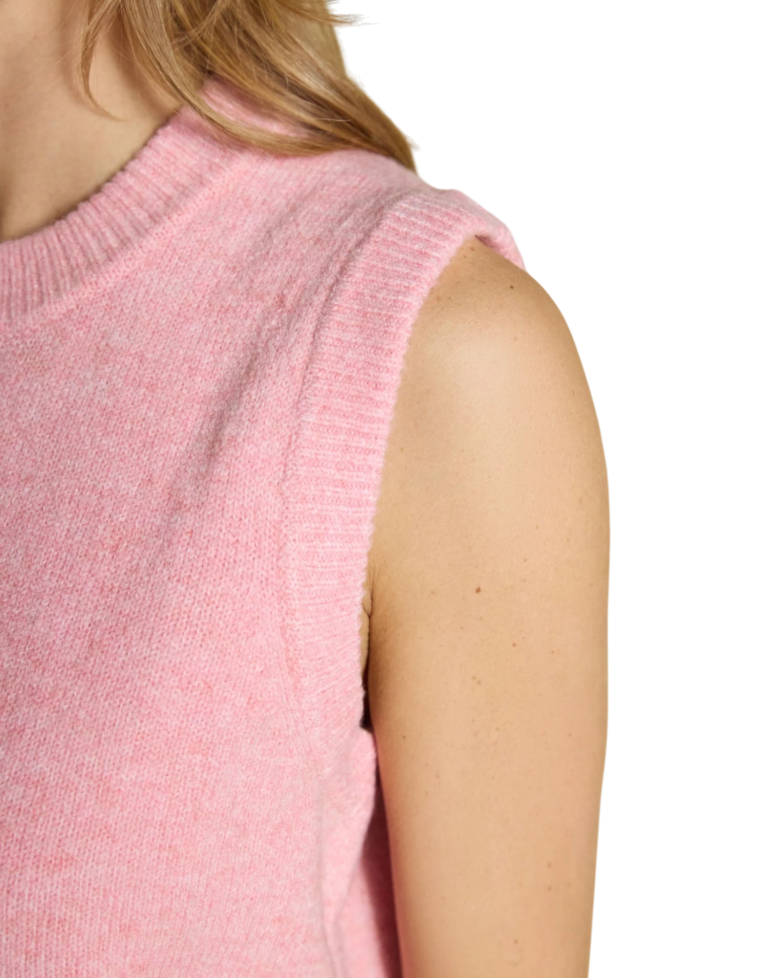 Holly Vest - Pale Pink