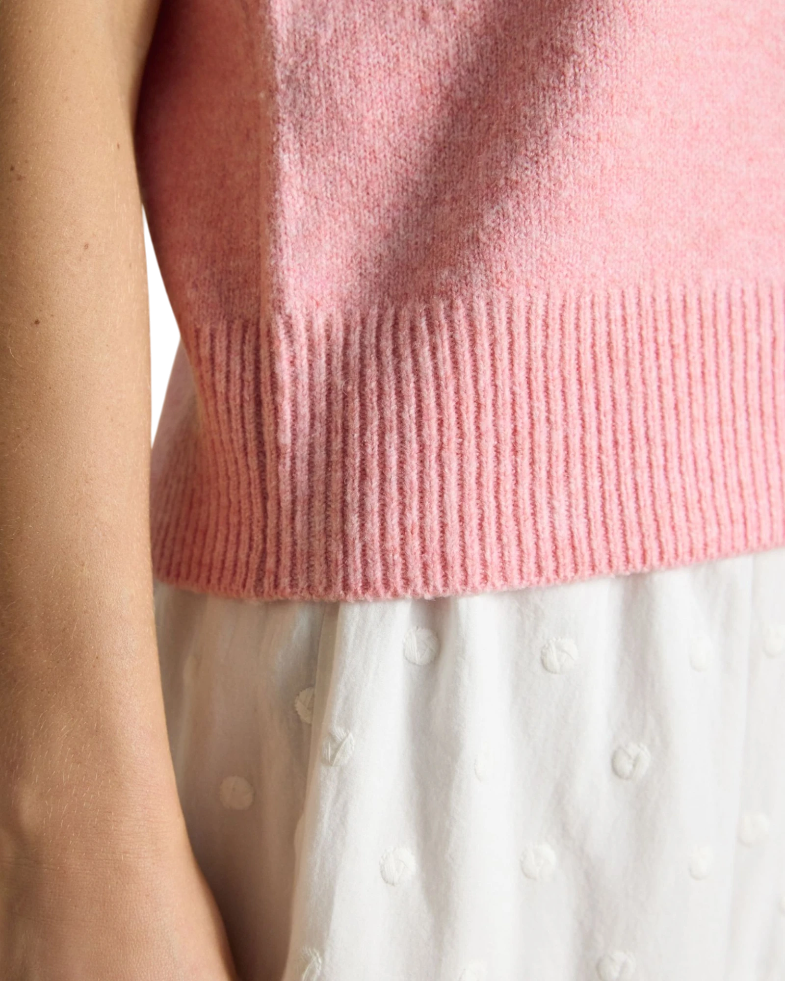 Holly Vest - Pale Pink