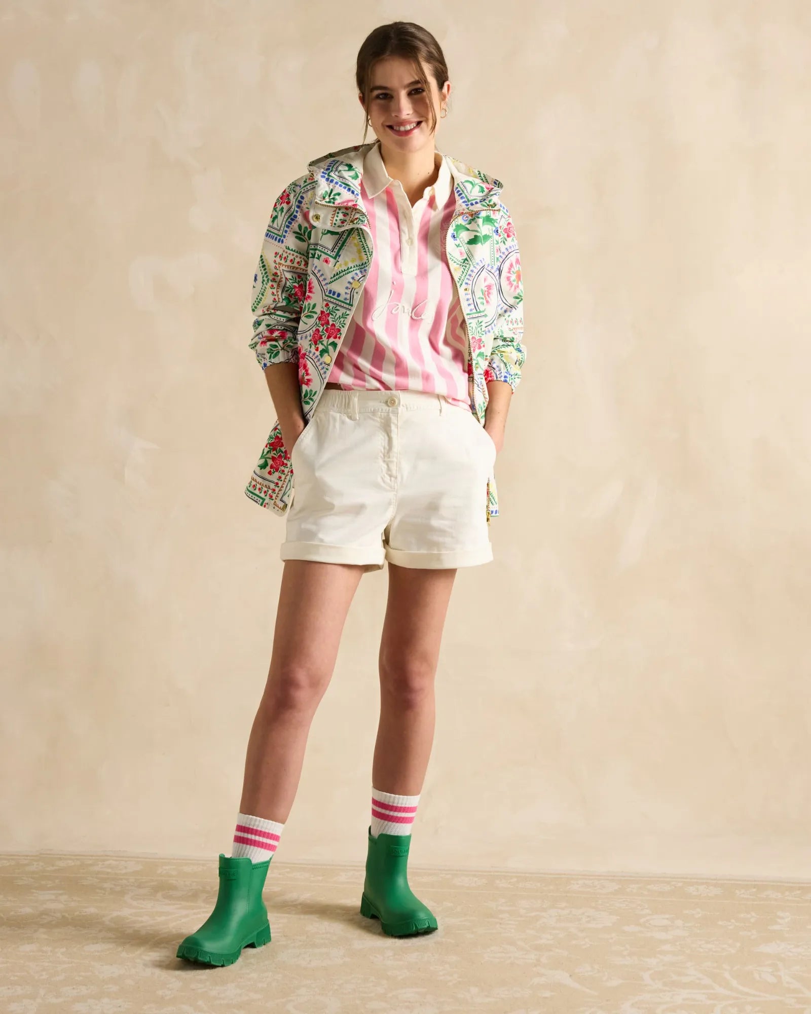 Holt Raincoat - Mosaic Floral