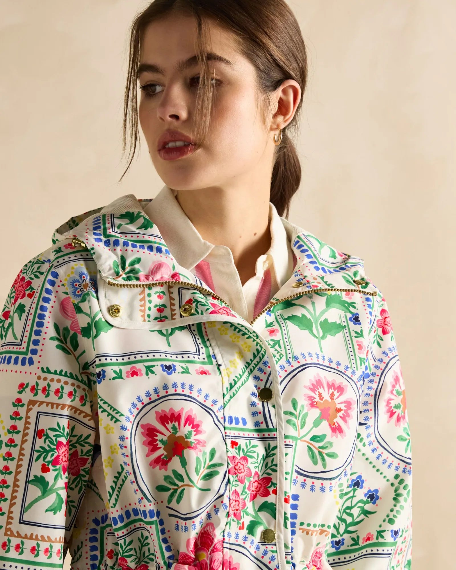 Holt Raincoat - Mosaic Floral