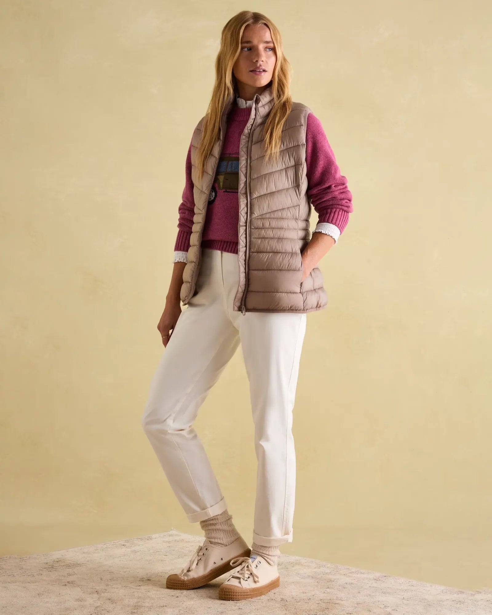 Kenley Pearl Showerproof Padded Gilet