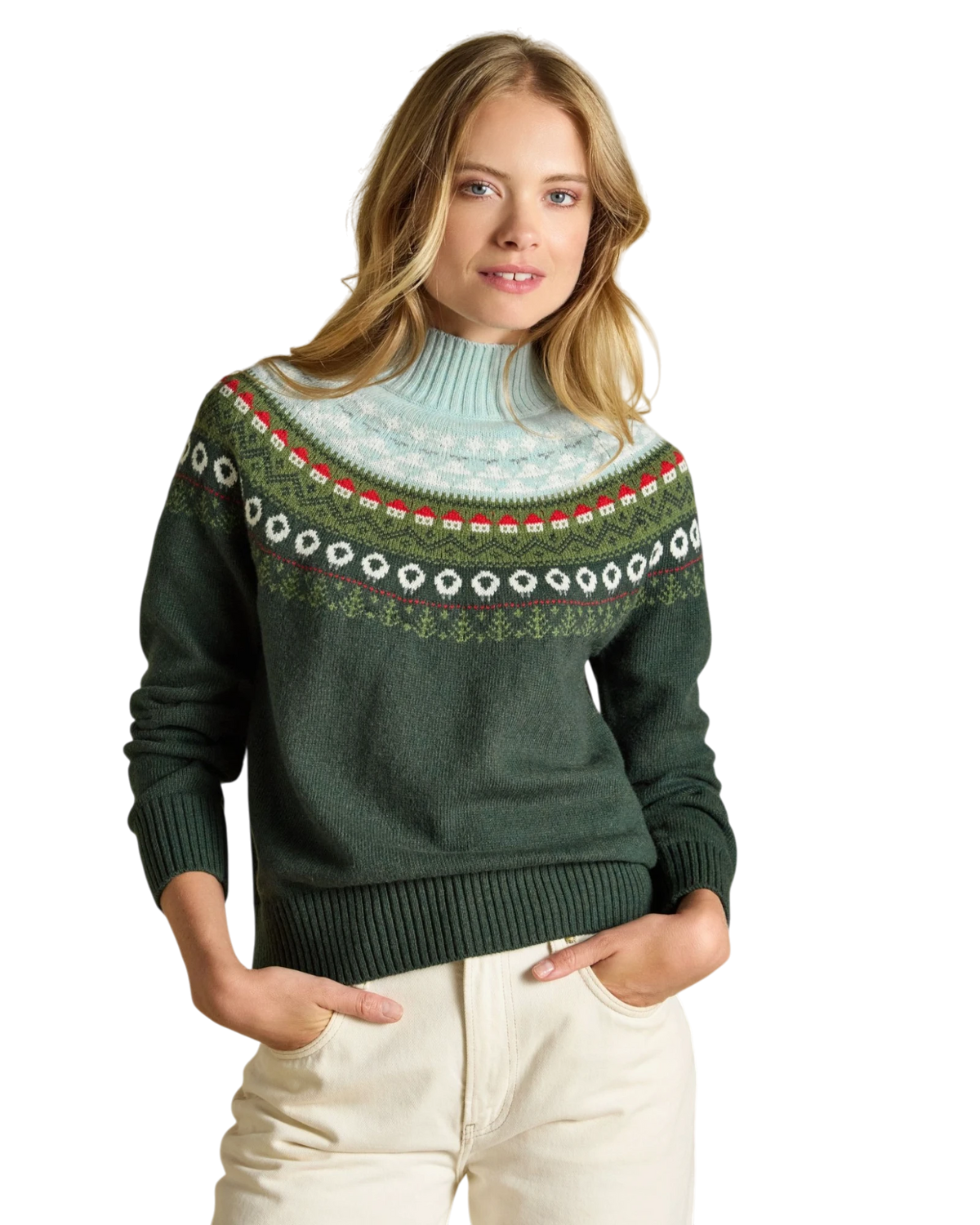 Landscape Fairisle Jumper - Green