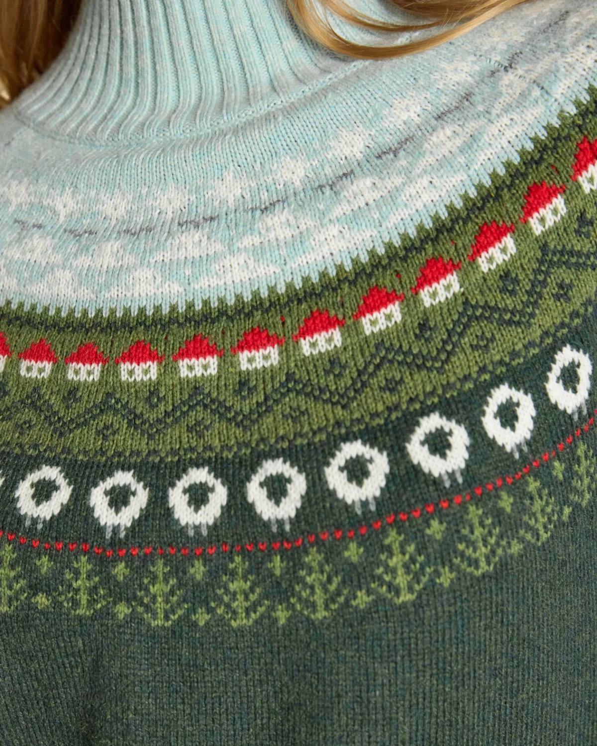 Landscape Fairisle Jumper - Green