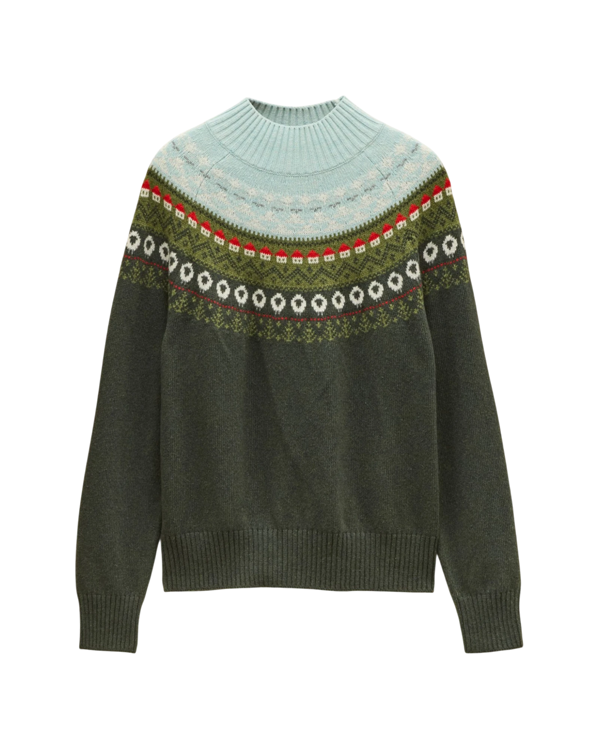 Landscape Fairisle Jumper - Green