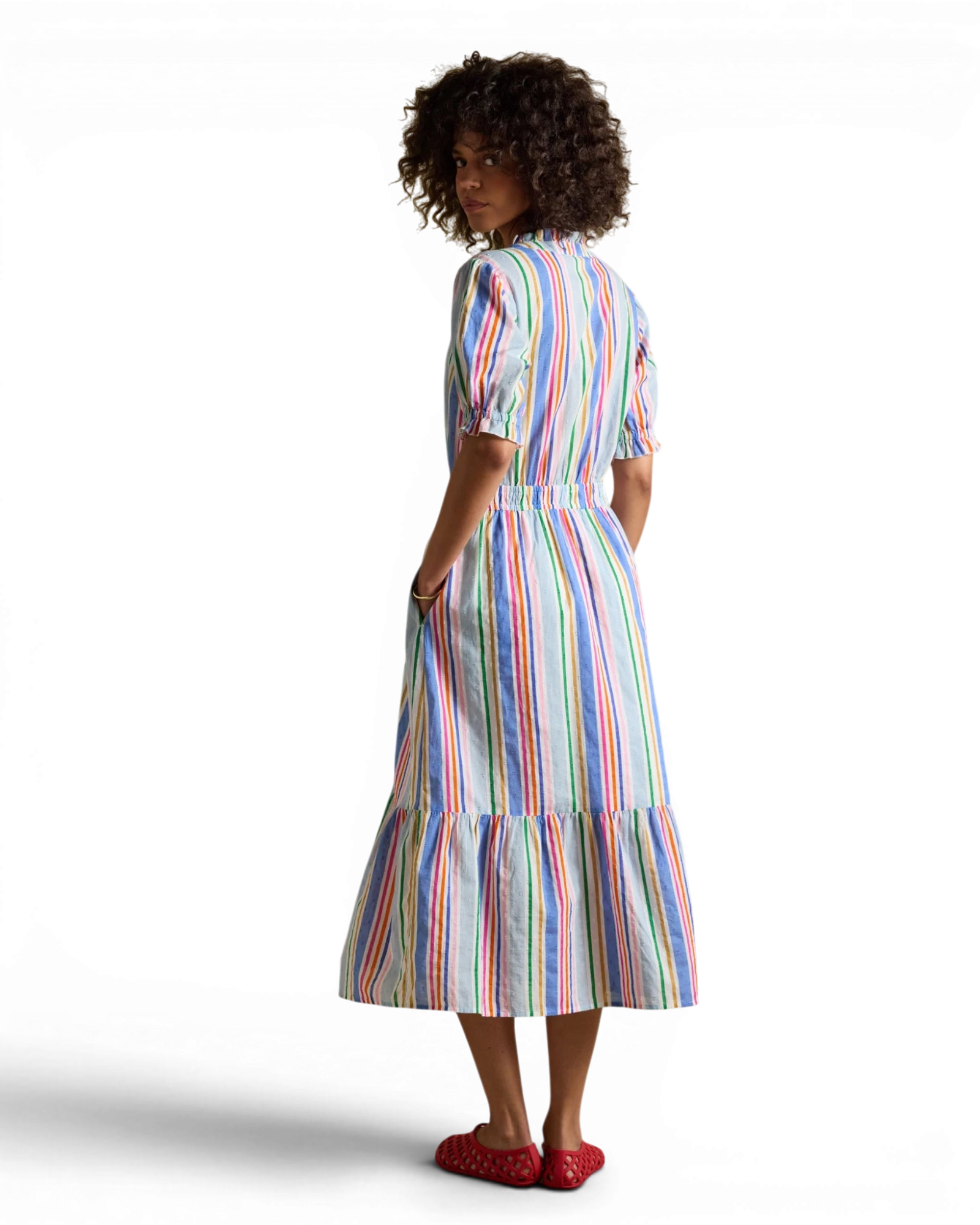 Larissa Dress - Multi Stripe