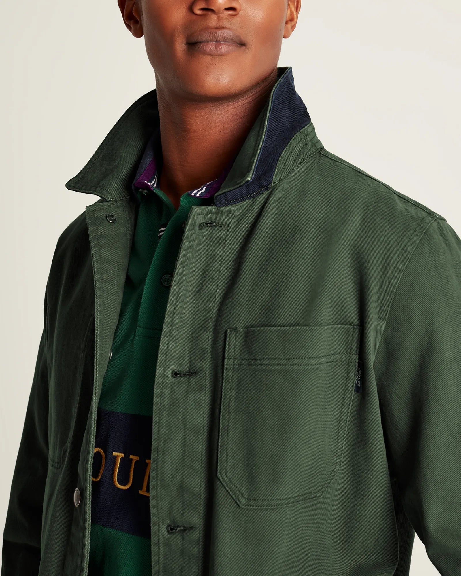 Lindell Dark Green Multi Pocket Woven Jacket