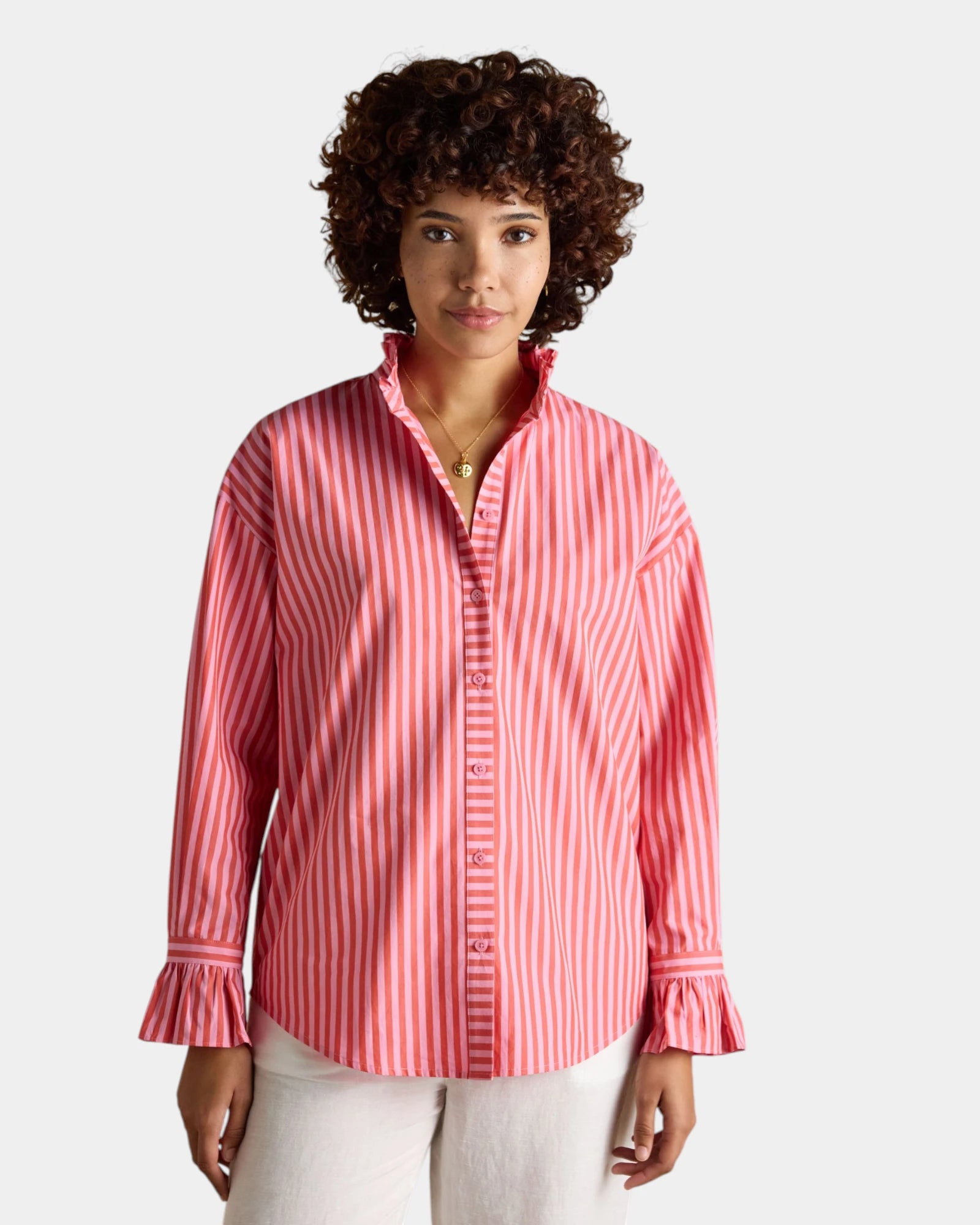 Mae Shirt - Pink Stripe