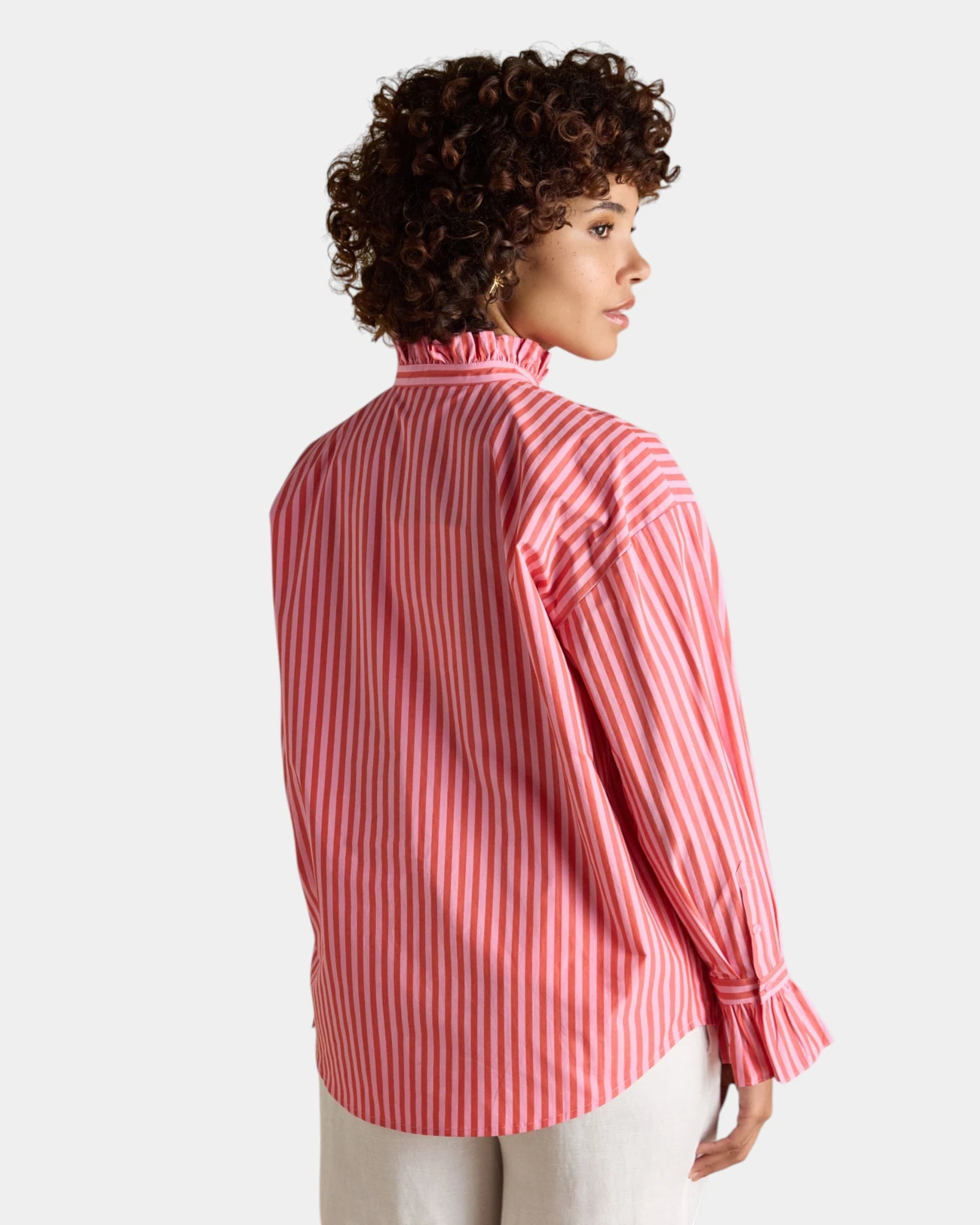 Mae Shirt - Pink Stripe