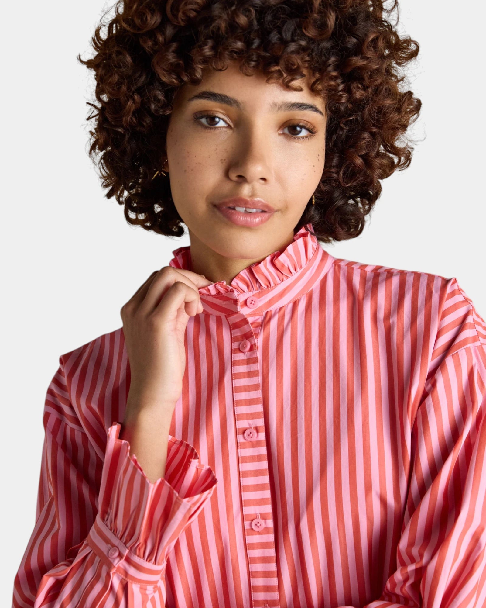 Mae Shirt - Pink Stripe