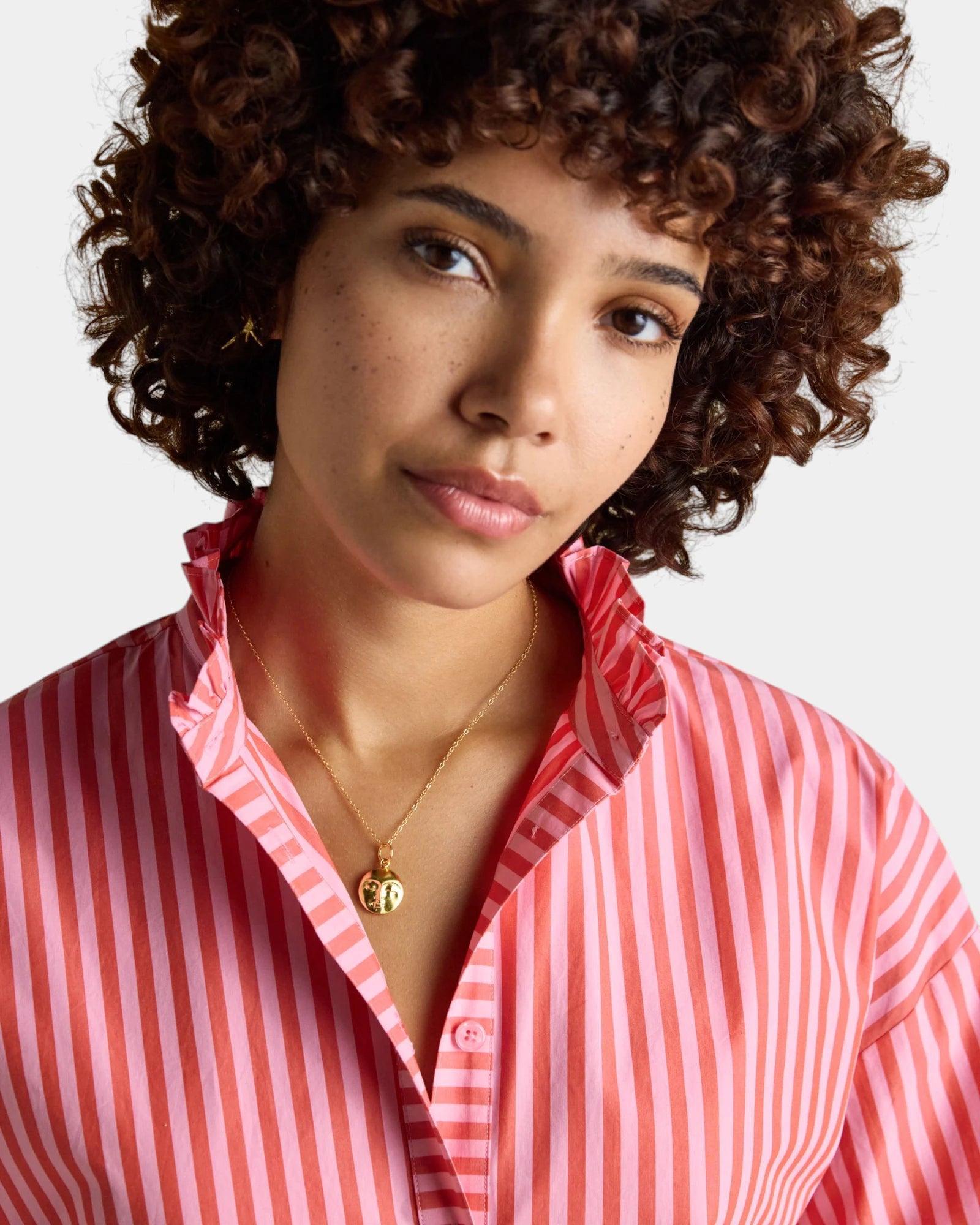 Mae Shirt - Pink Stripe