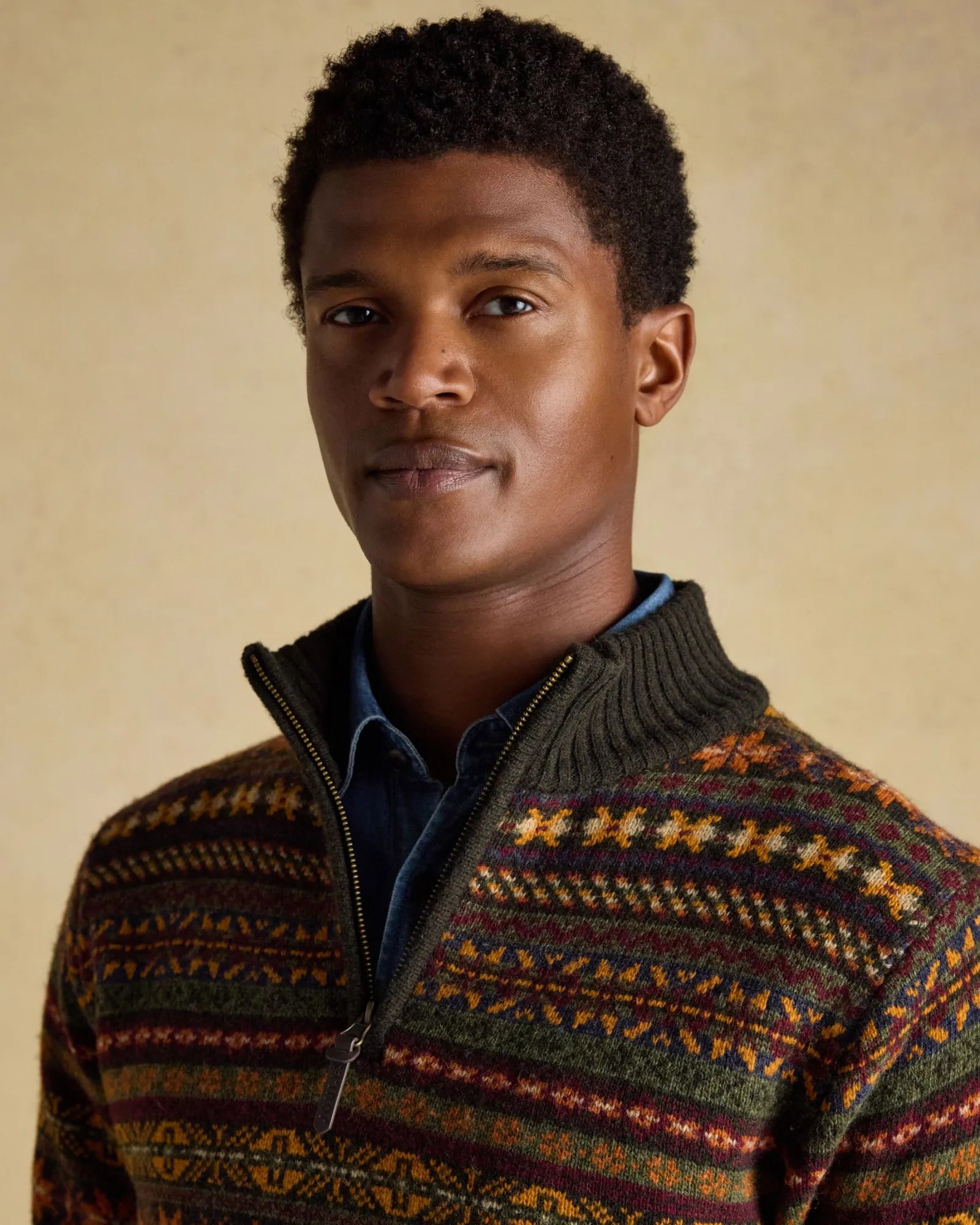 Milligan Quarter Zip Jumper - Green