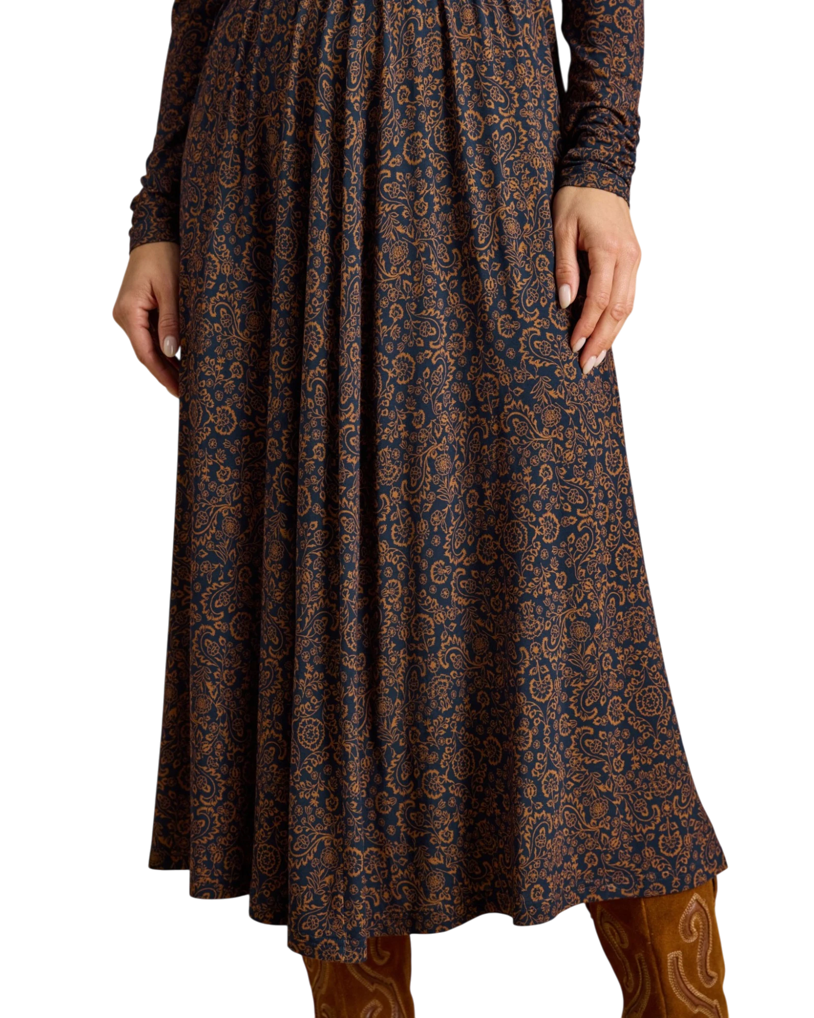 Mina Dress - Navy Floral