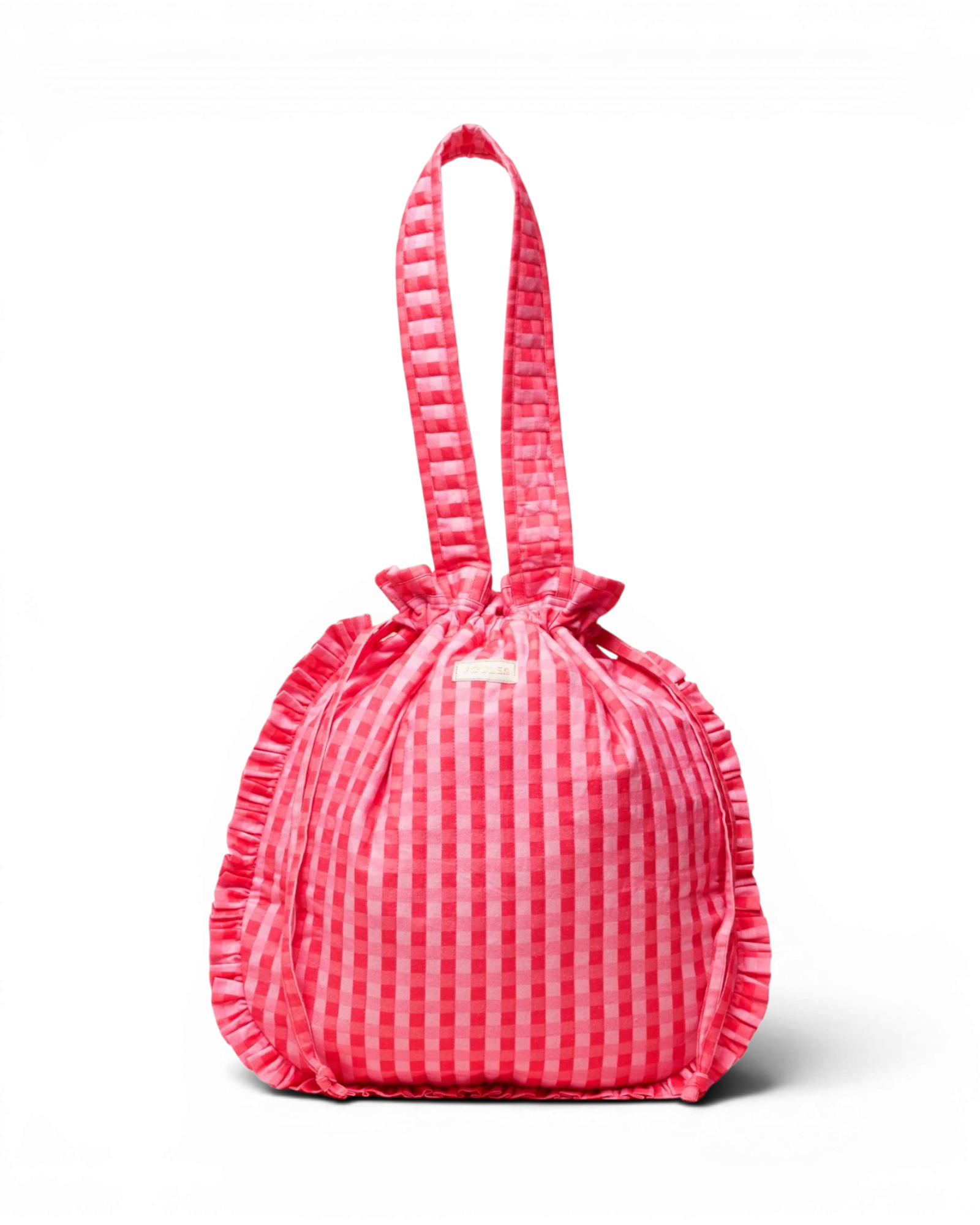 Nella Tote Bag - Red & Pink Gingham