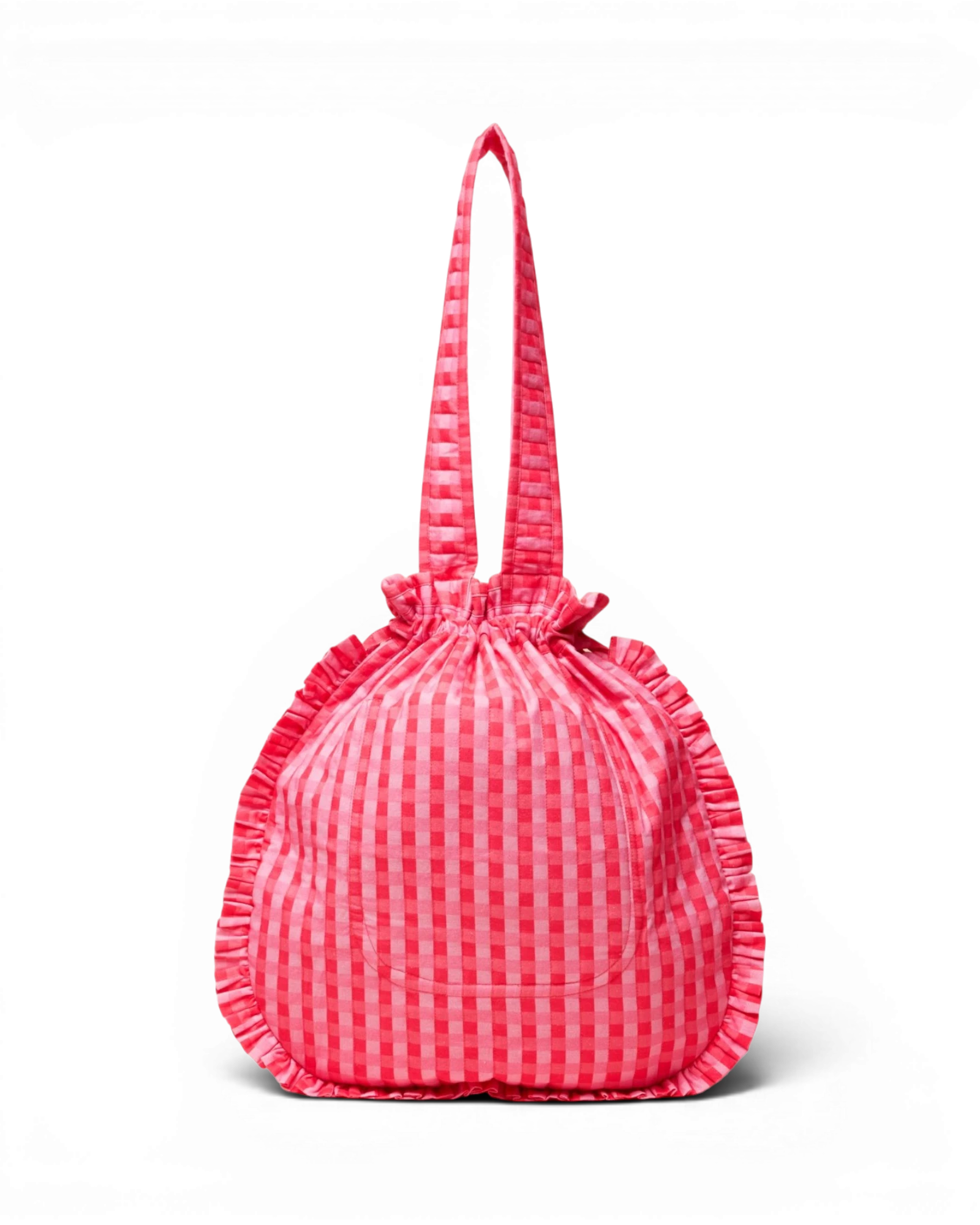 Nella Tote Bag - Red & Pink Gingham
