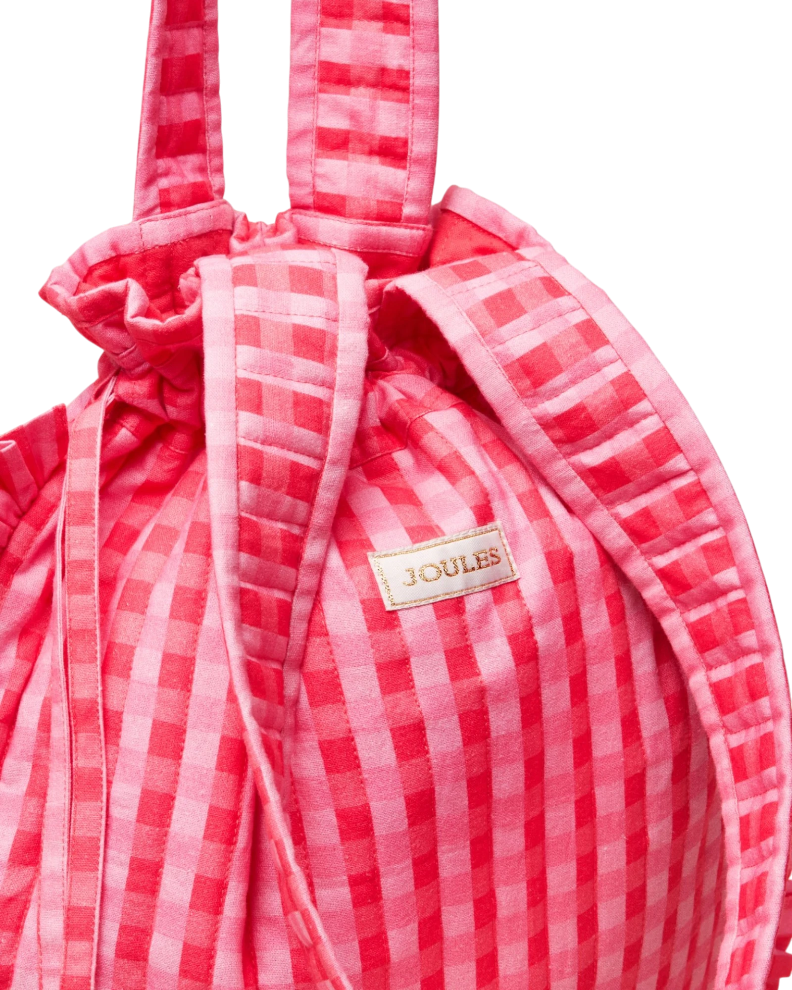 Nella Tote Bag - Red & Pink Gingham