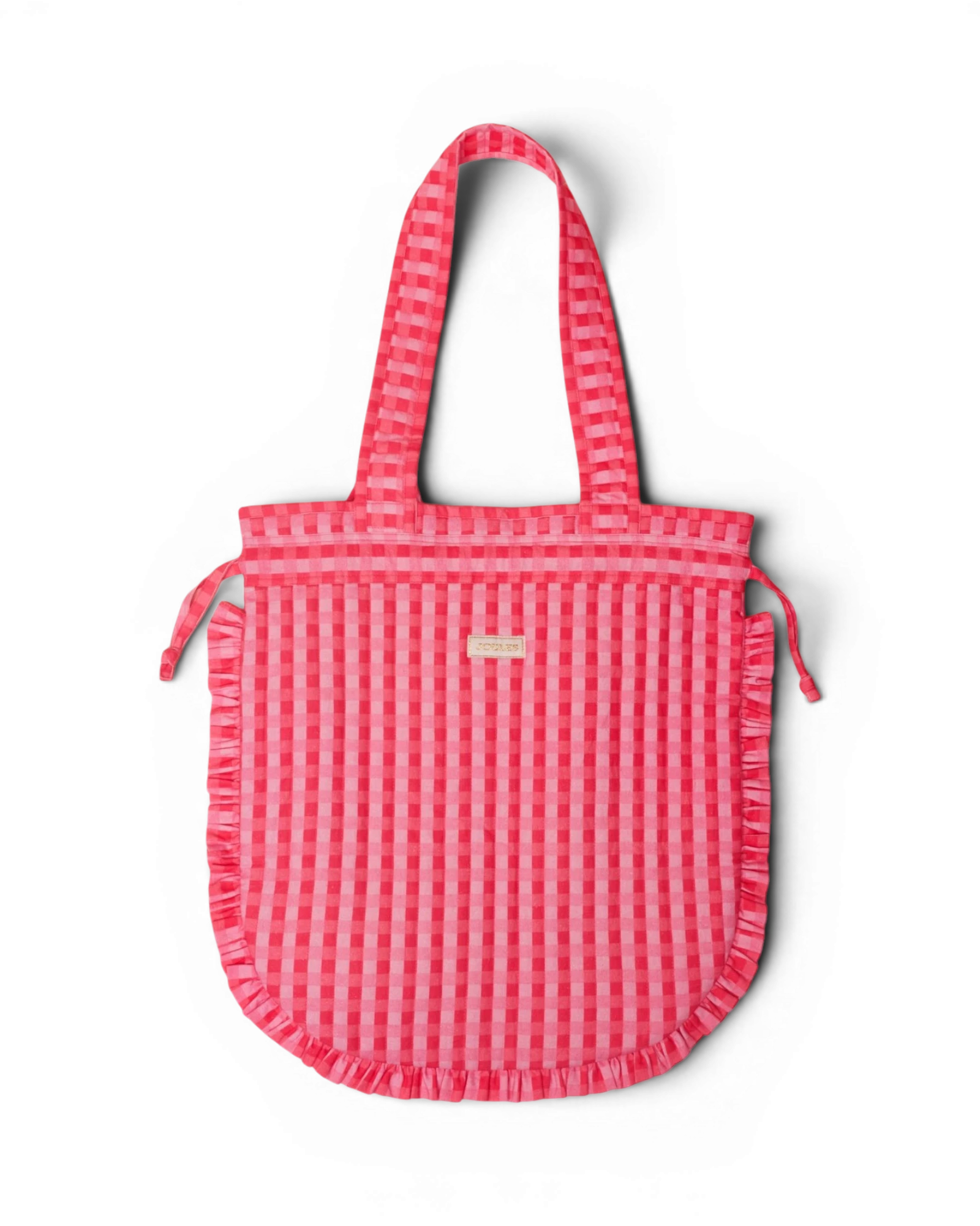 Nella Tote Bag - Red & Pink Gingham