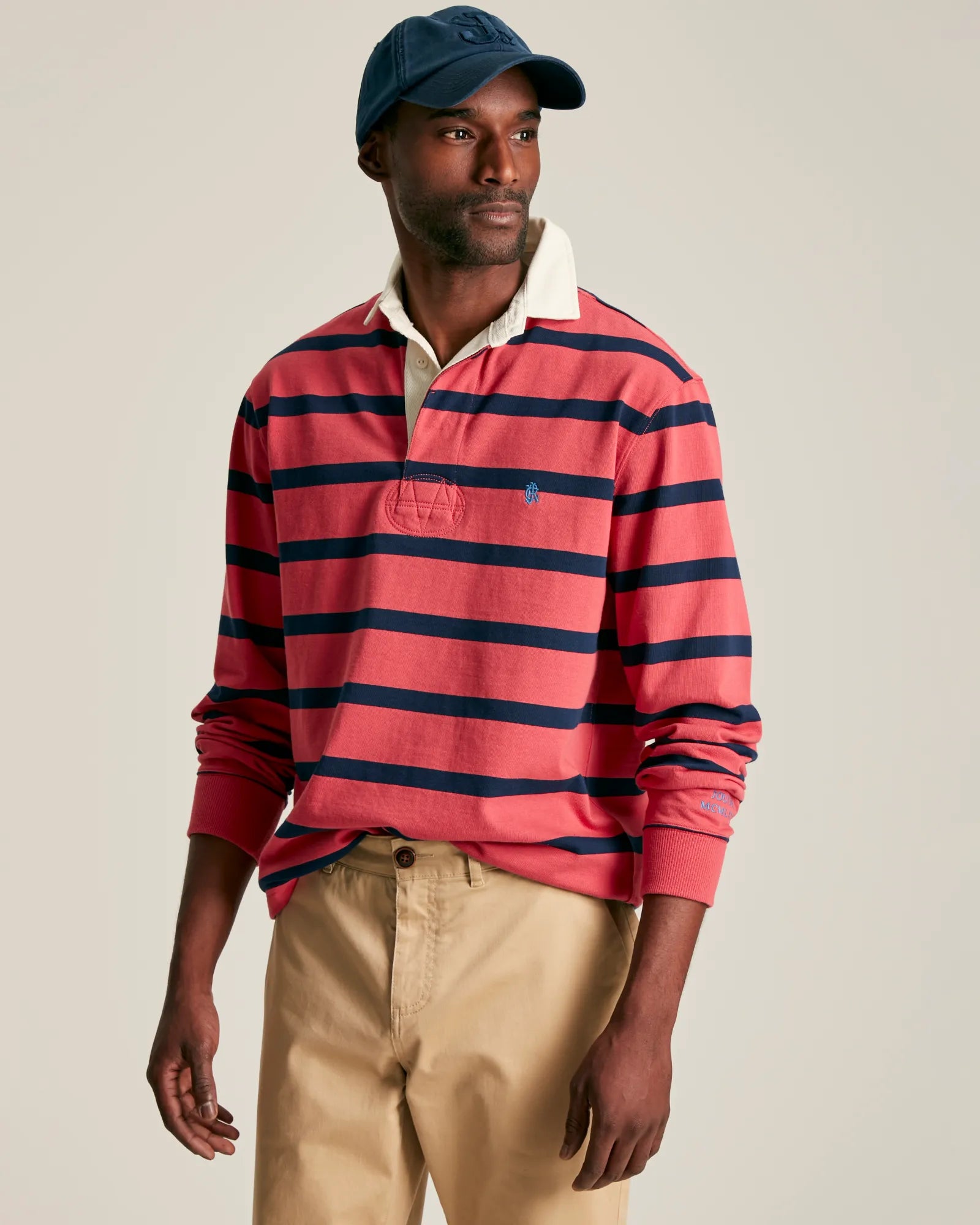 Onside Pink/Navy Striped Rugby Shirt