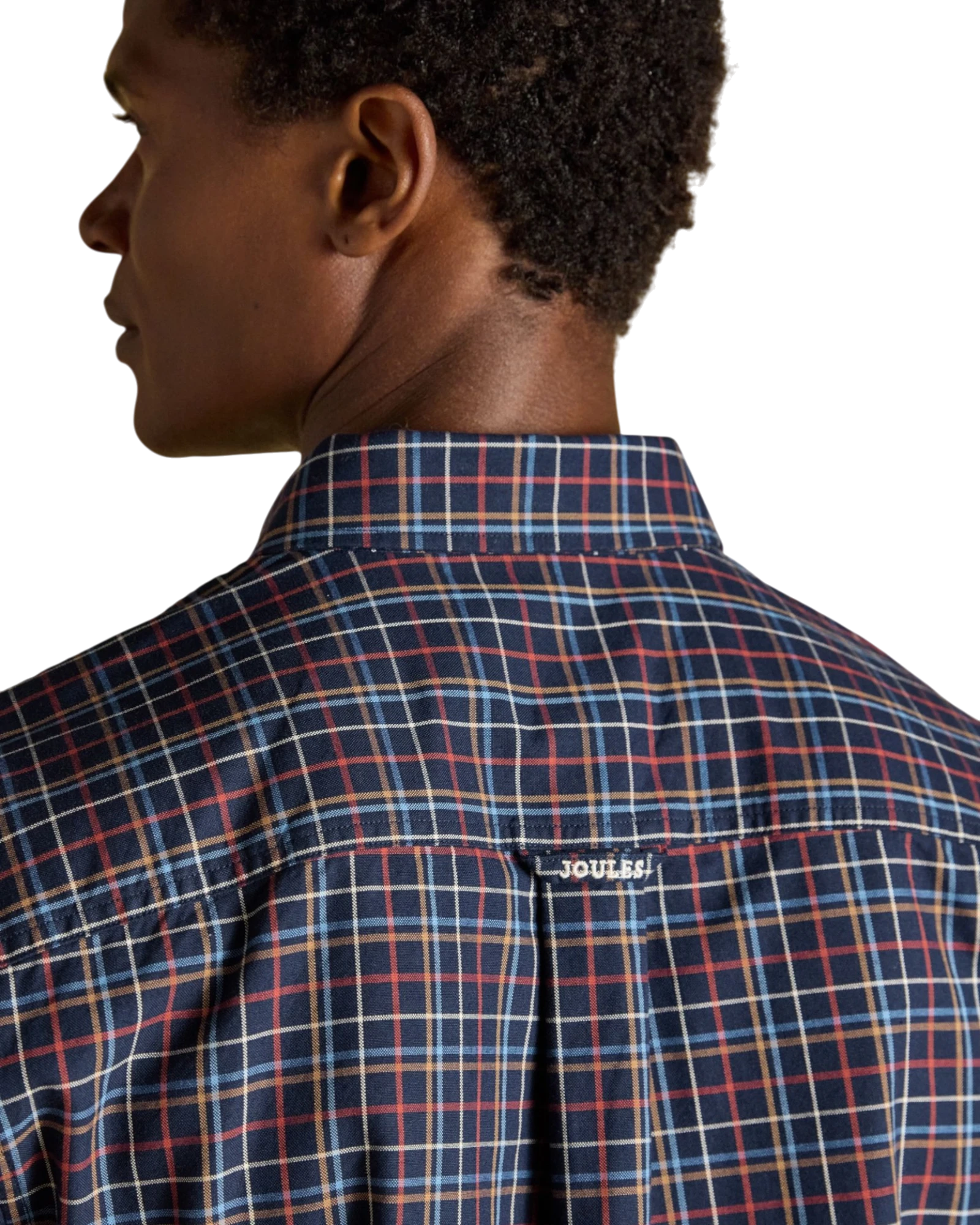Oxford Classic Fit Checked Shirt - Navy & Red