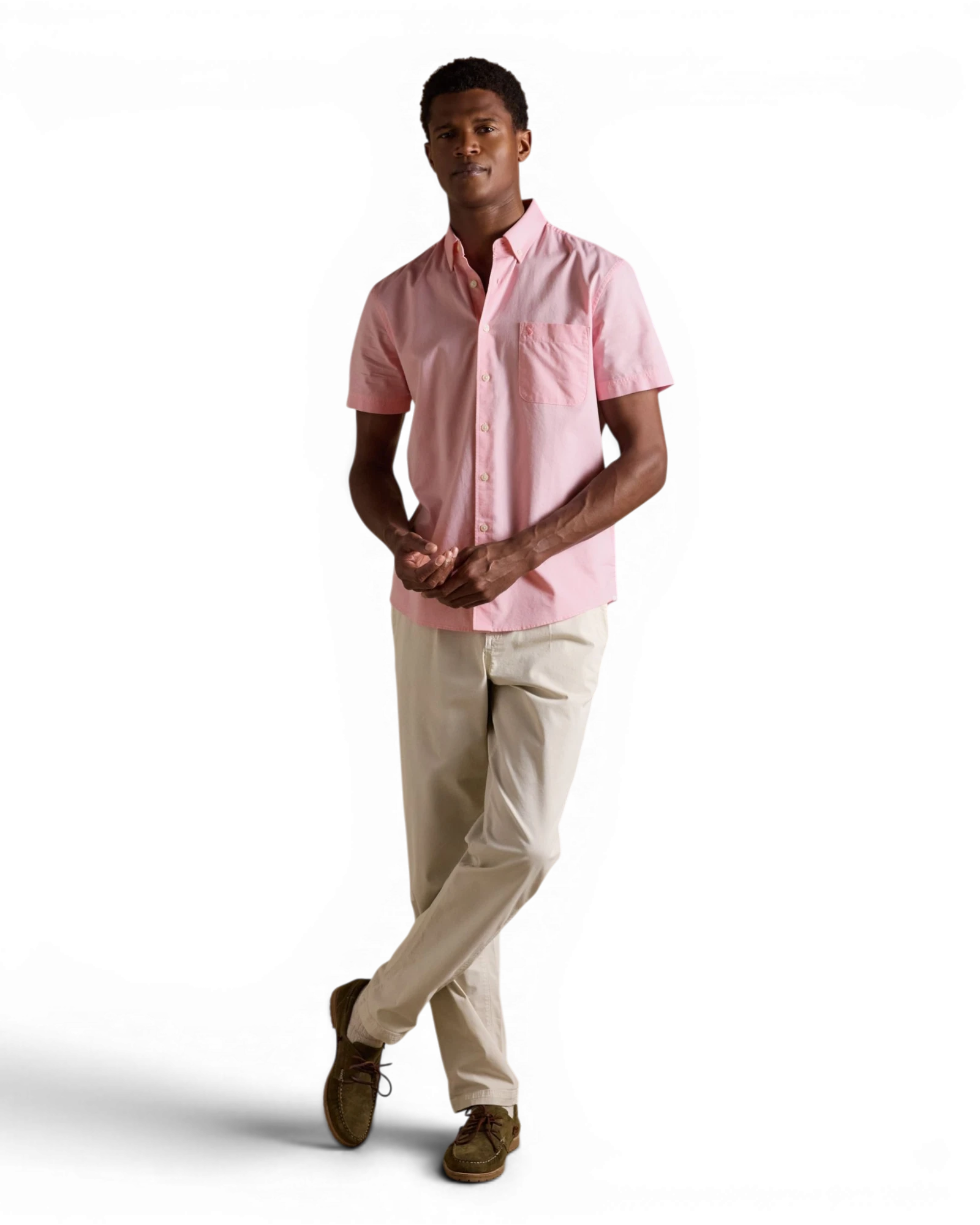 Oxford Short Sleeve Shirt - Pink