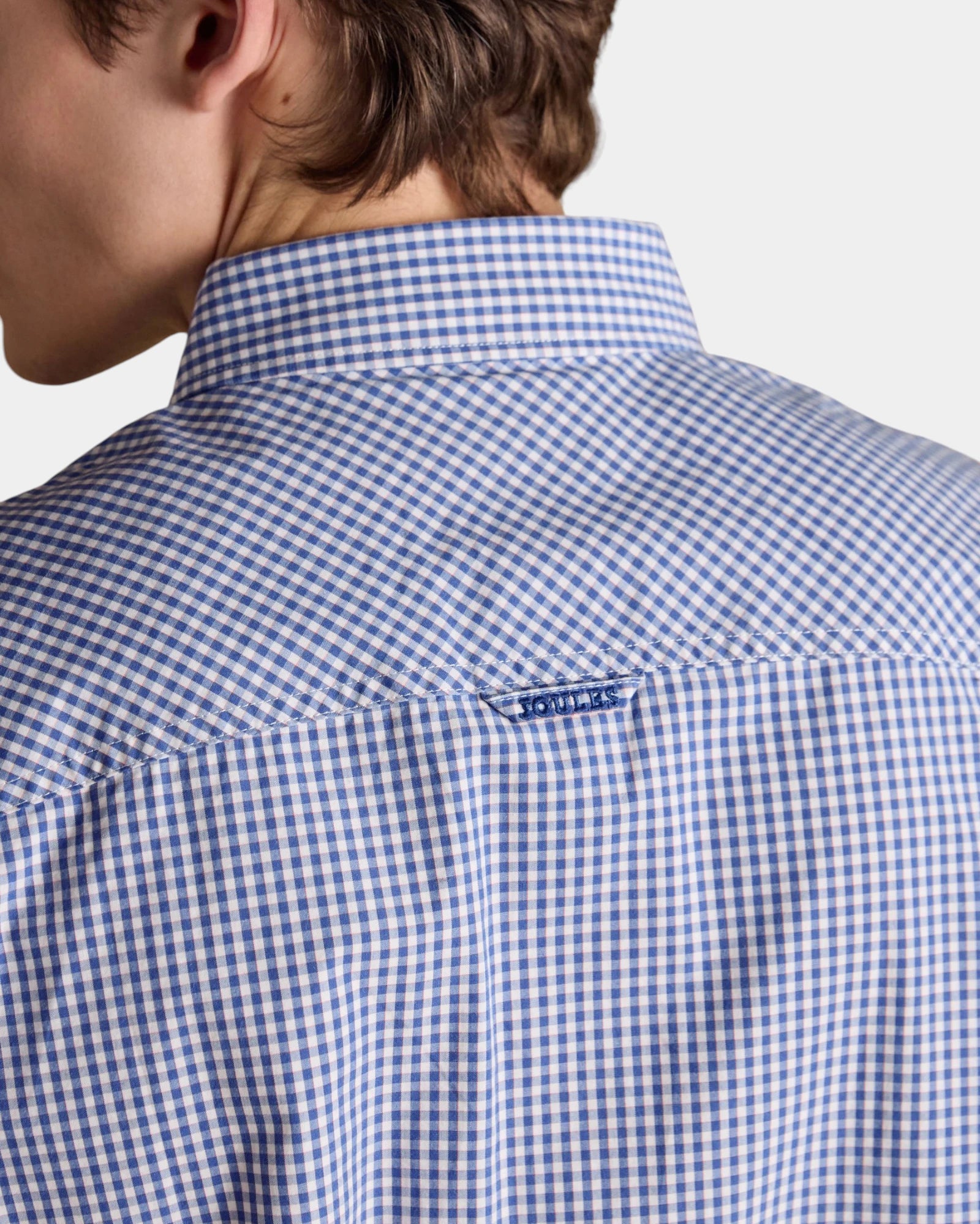 Poplin Gingham Shirt - Blue