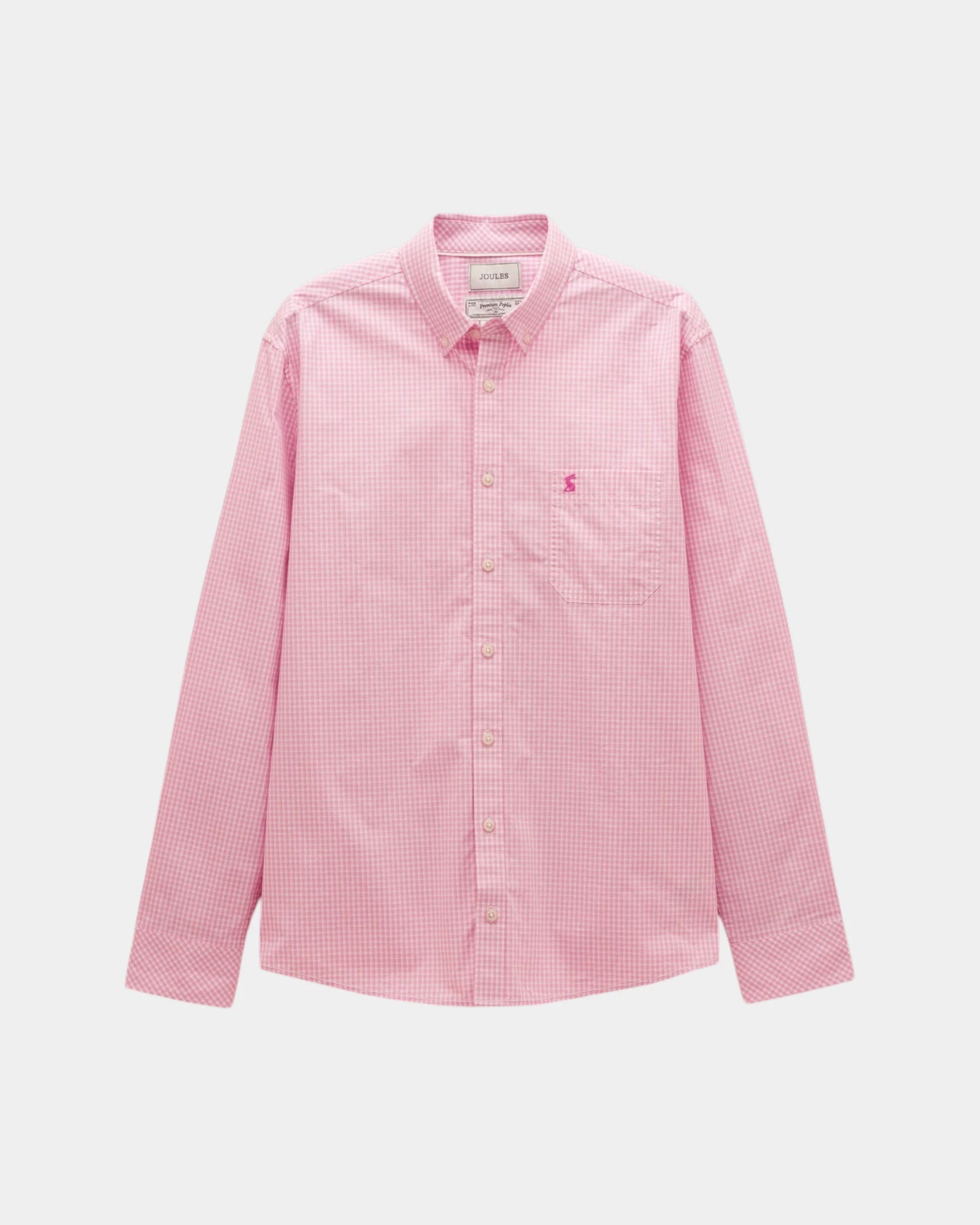 Poplin Gingham Shirt - Pink