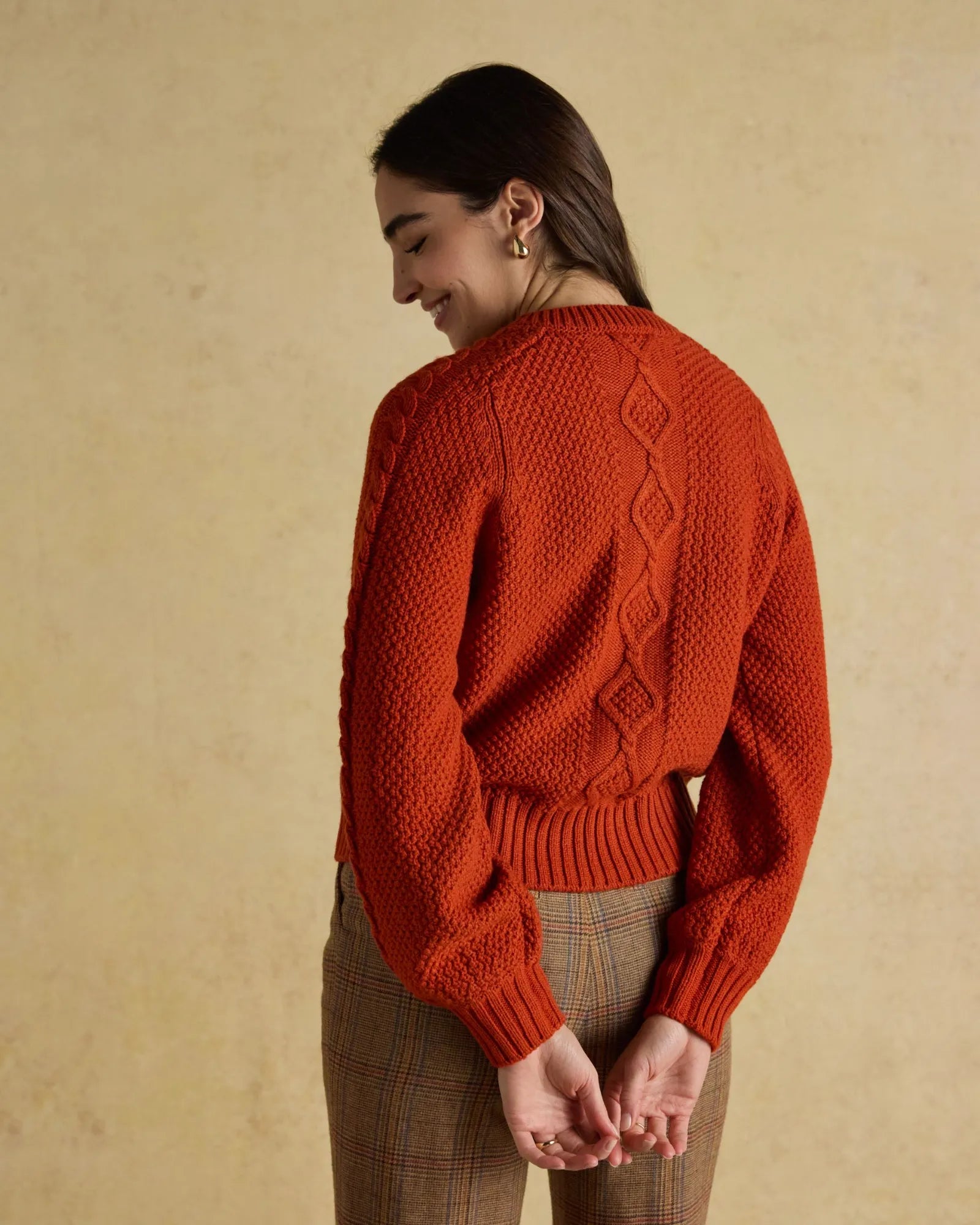 Rafferty Cardigan - Burnt Orange