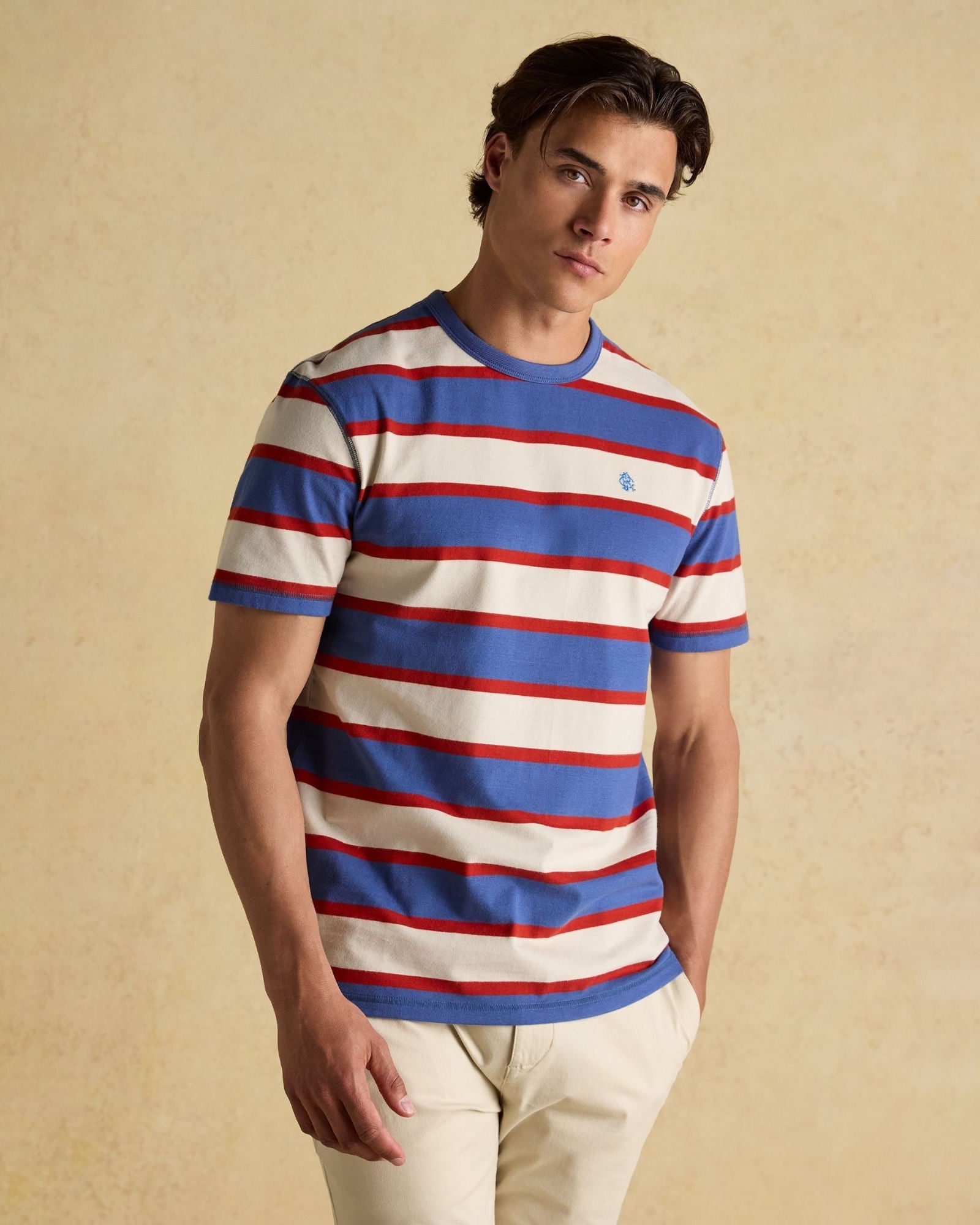 Rugby Club T-Shirt - White/Blue/Red