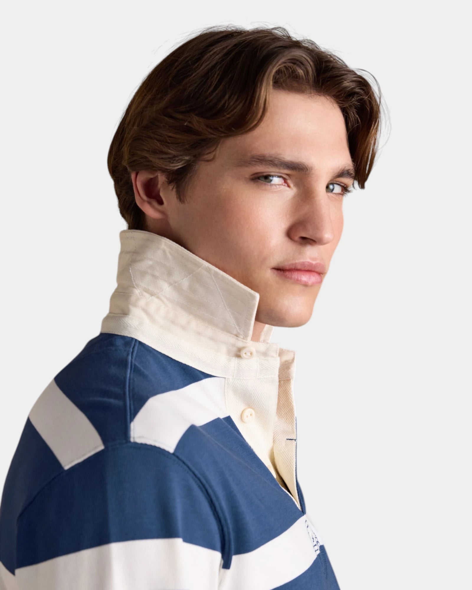 Rugby Shirt - Blue/White