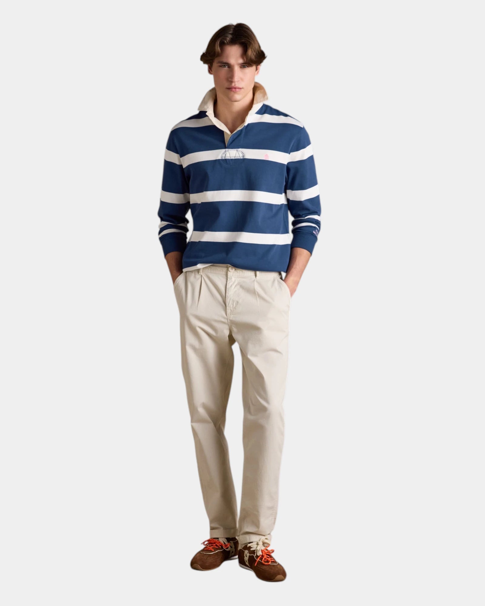 Rugby Shirt - Blue/White