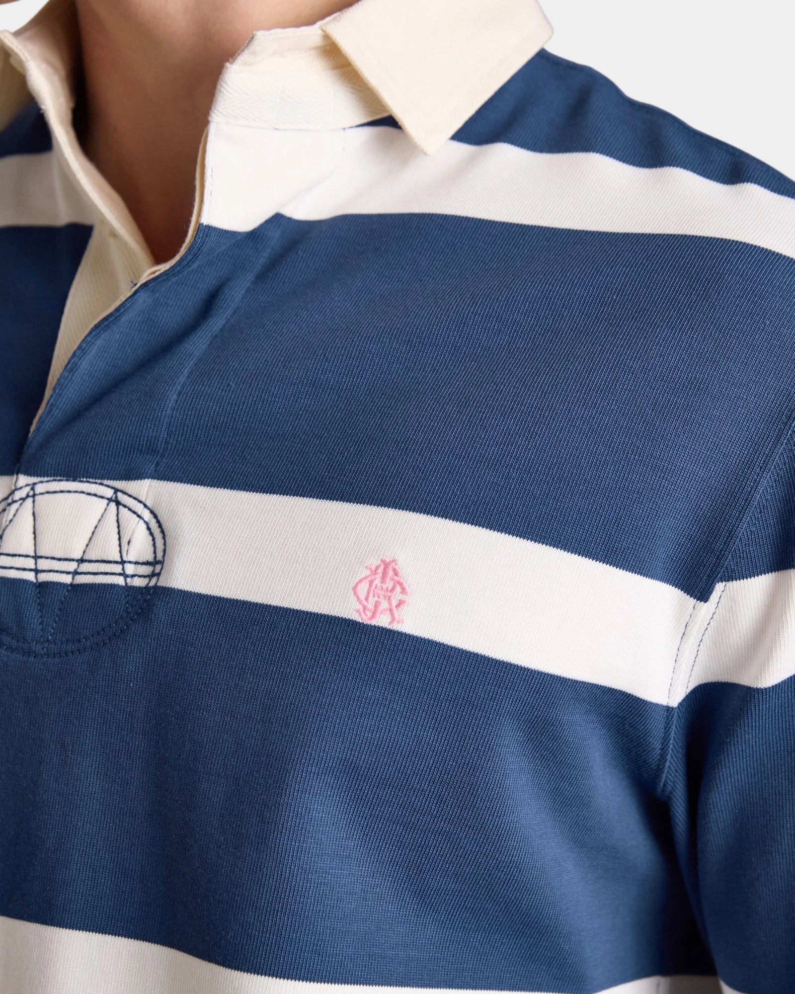 Rugby Shirt - Blue/White