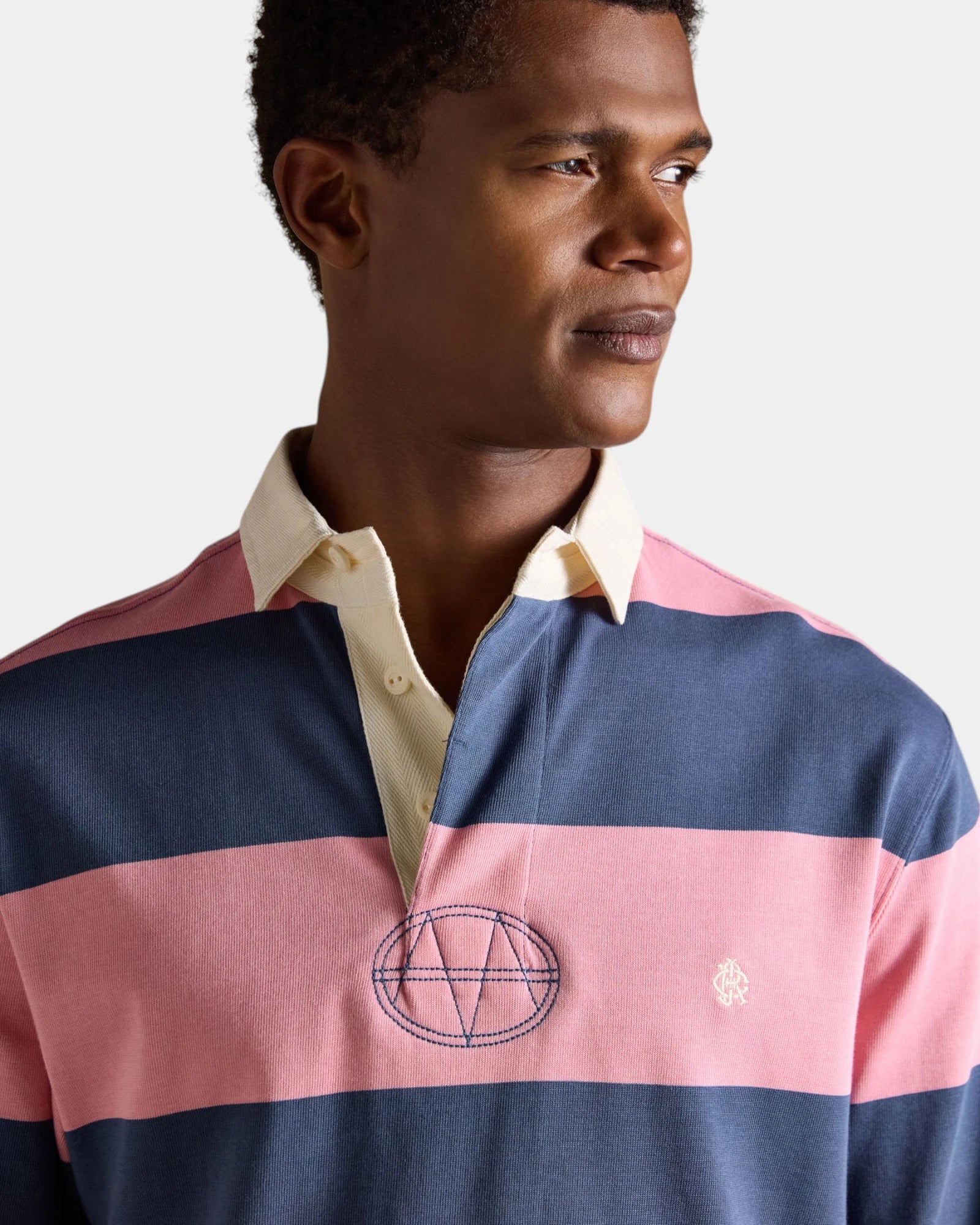 Rugby Shirt - Pink/Blue