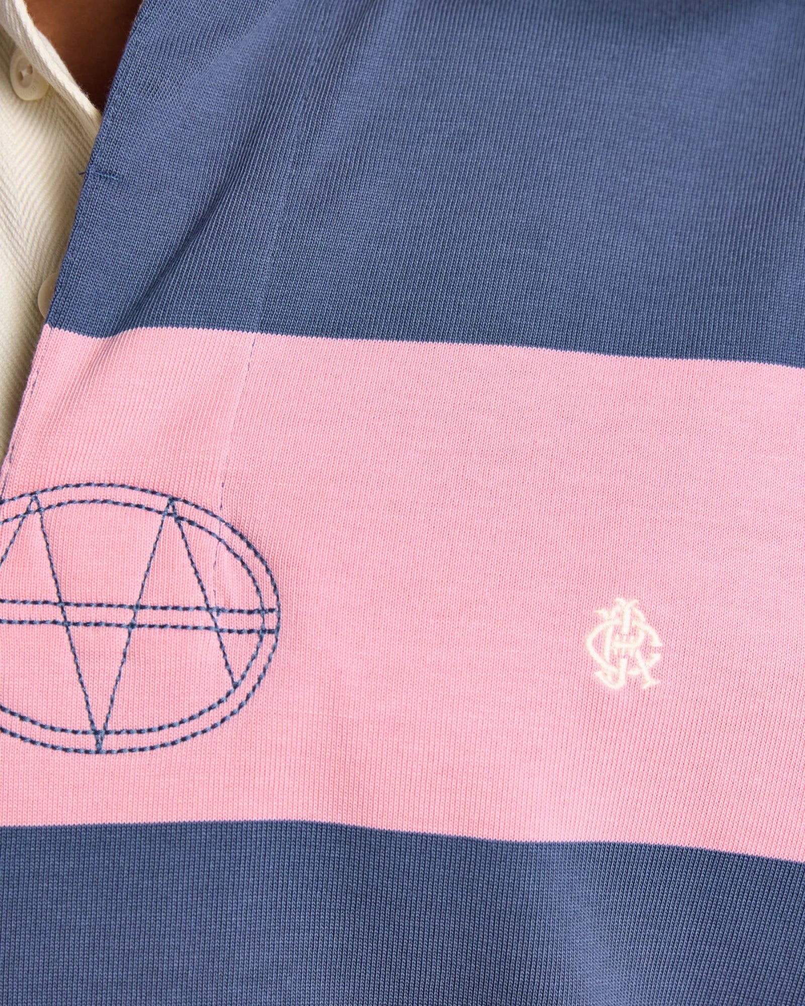 Rugby Shirt - Pink/Blue