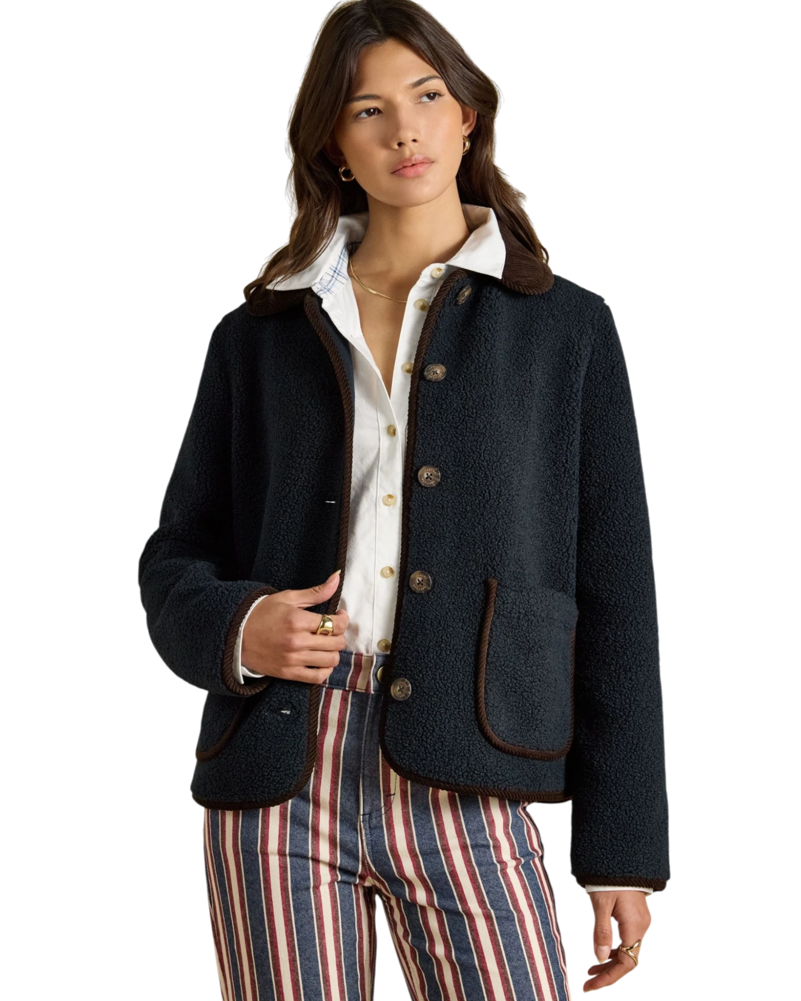 Sadie Fleece Jacket - Navy