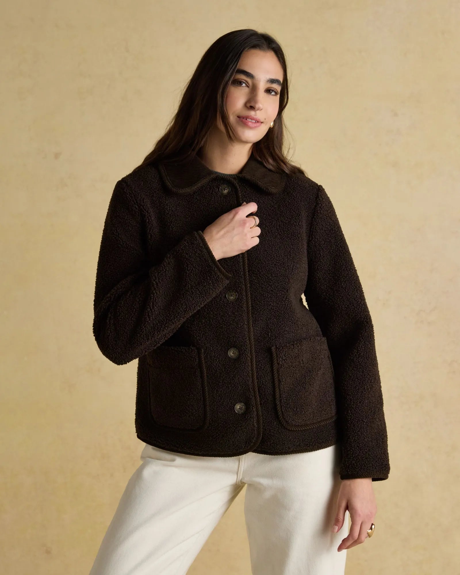 Sadie Fleece Jacket - Chocolate