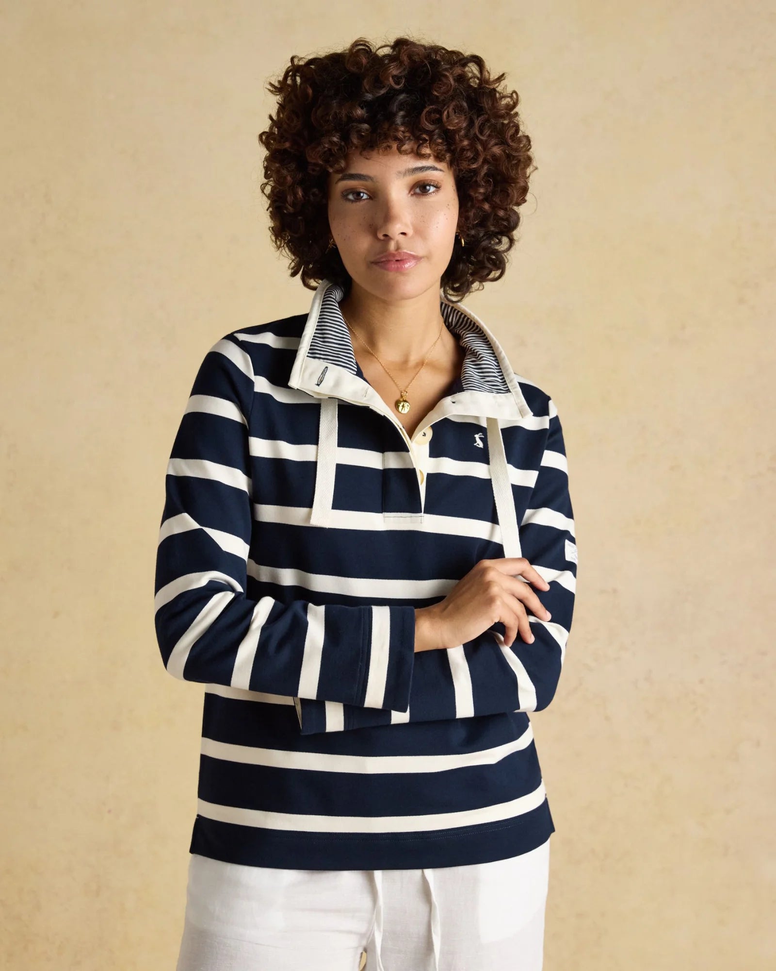 Saunton Sweatshirt - Navy/White