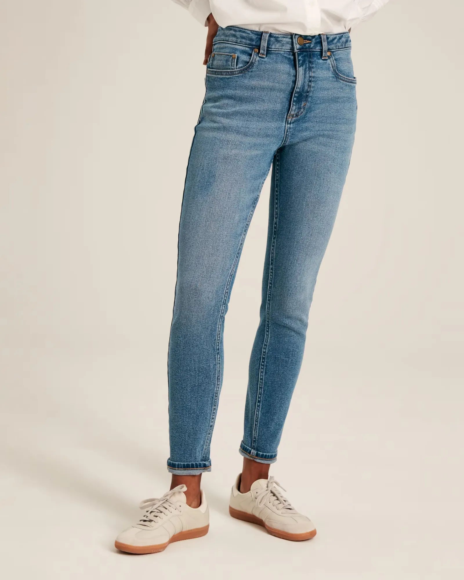 Mid Blue Skinny Fit Jeans
