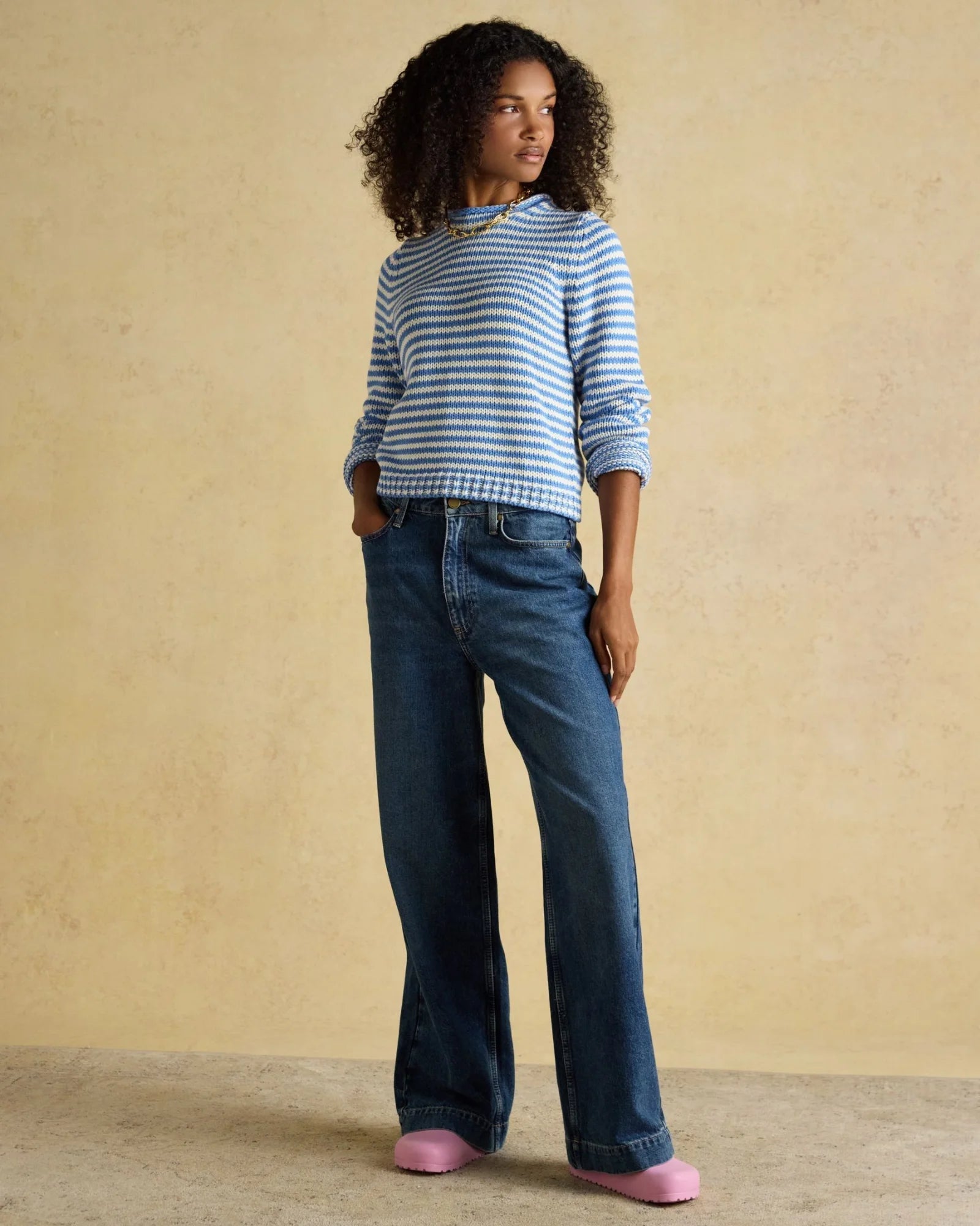 Skye Jumper - Blue/White