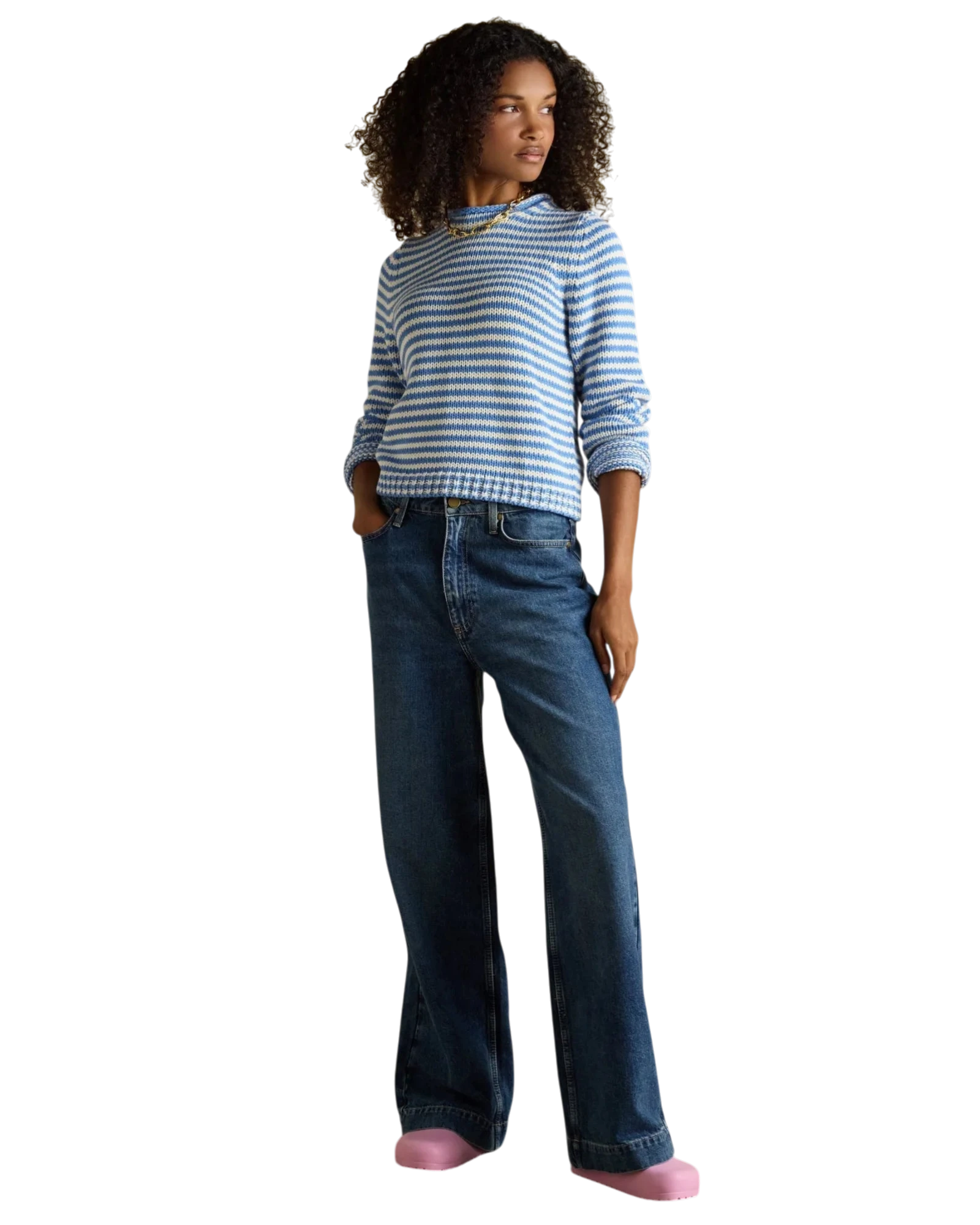 Skye Jumper - Blue/White