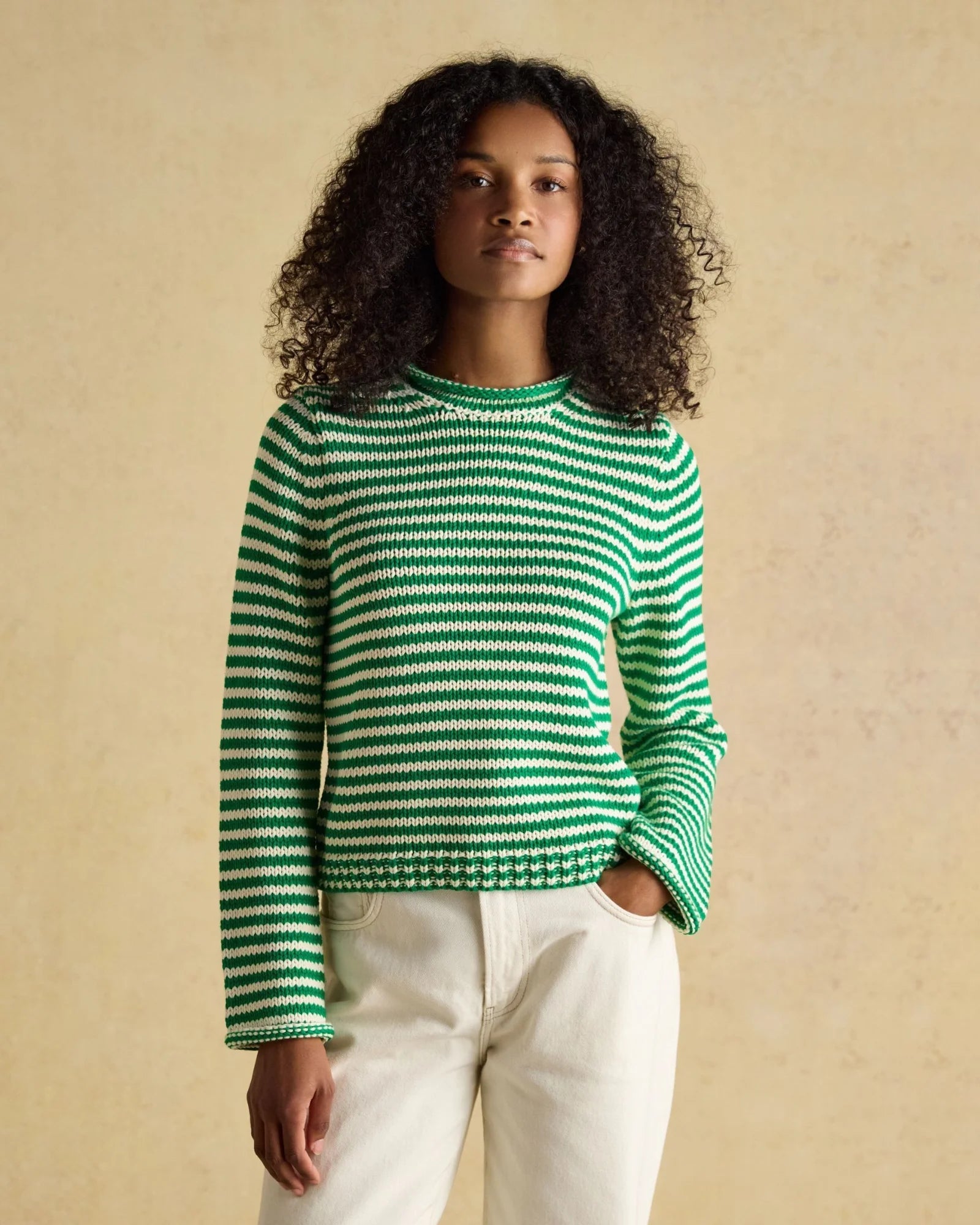Skye Jumper - Green/White