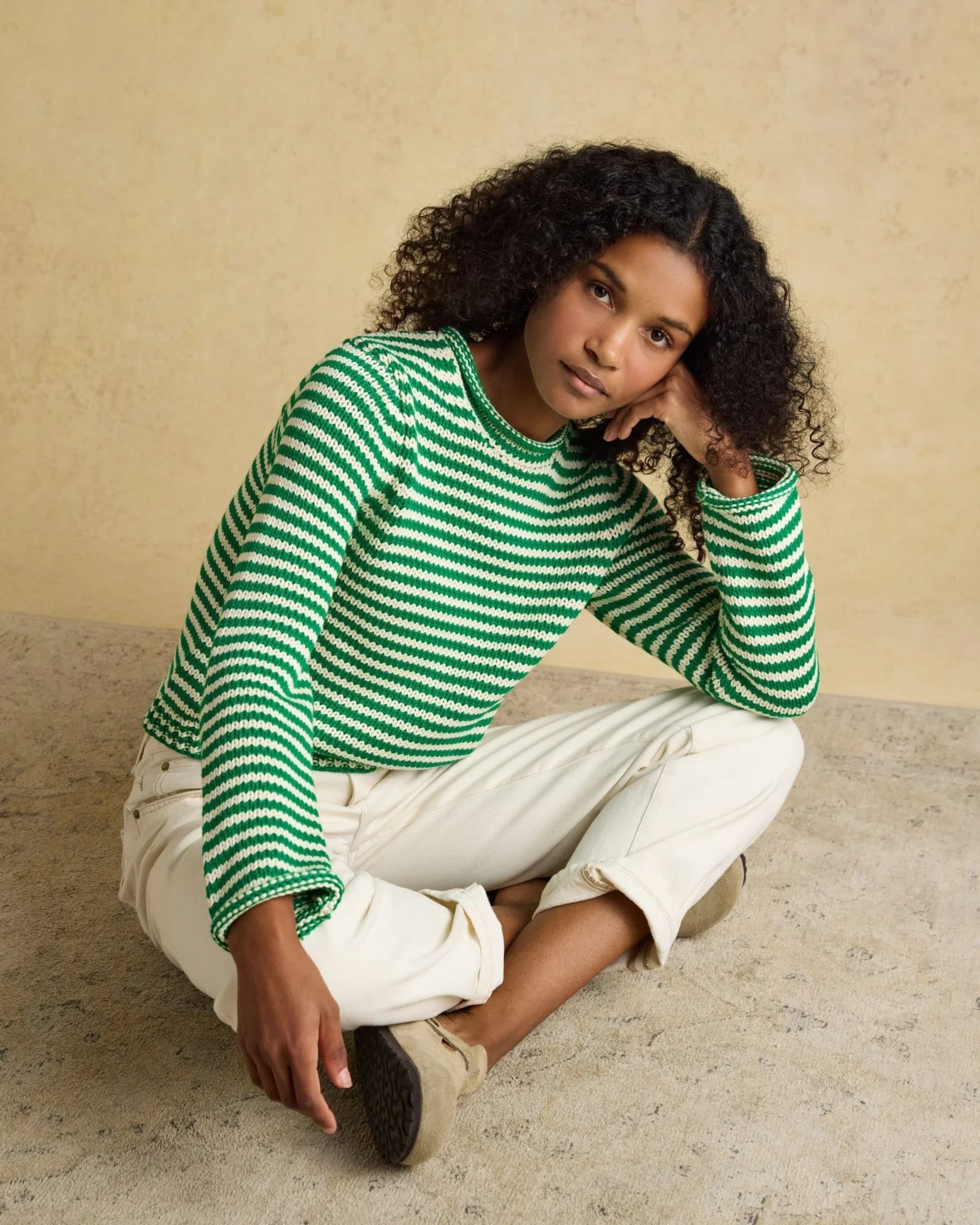 Skye Jumper - Green/White